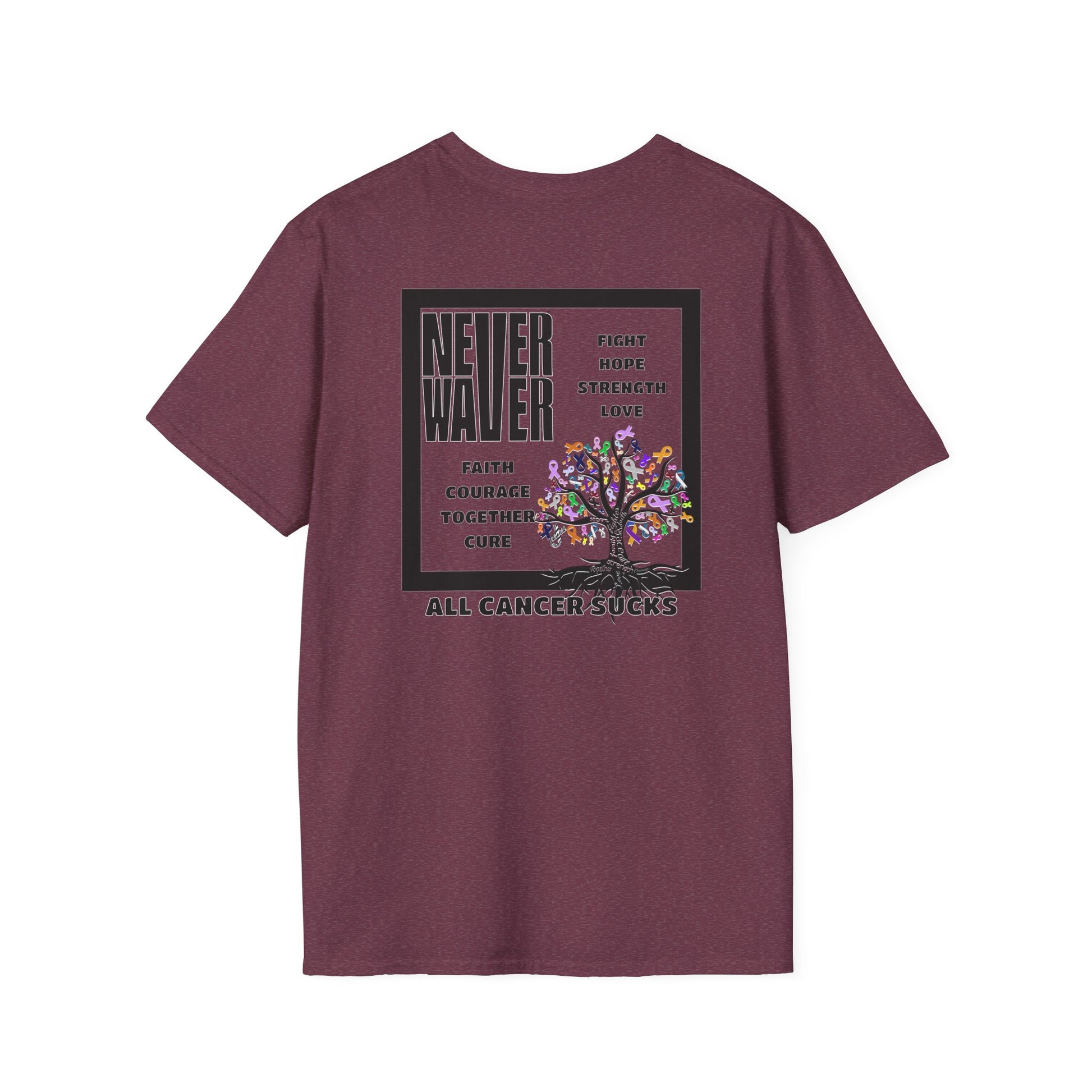 Never Waver ALL CANCERS SUCK! Unisex T-Shirt - Never Waver