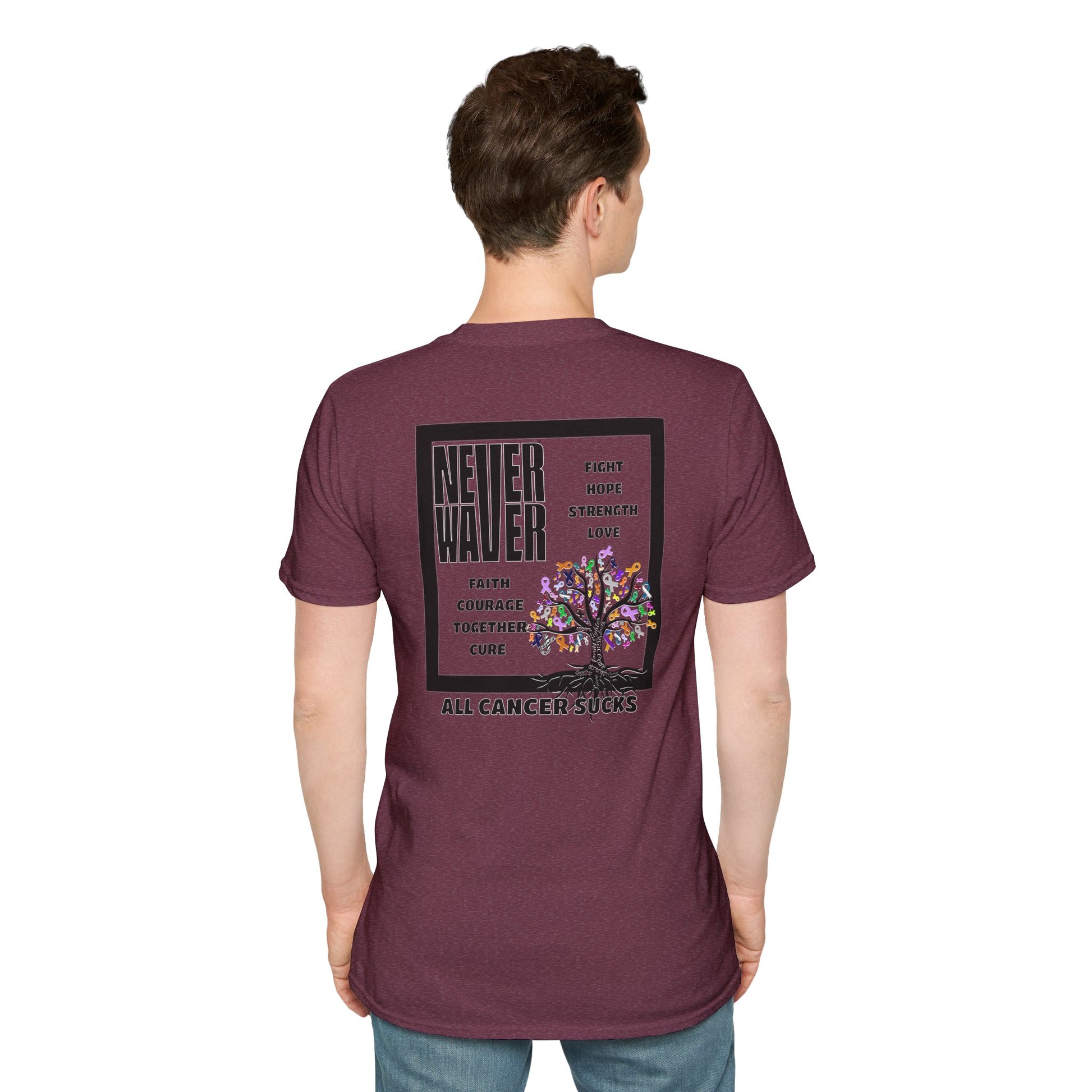 Never Waver ALL CANCERS SUCK! Unisex T-Shirt - Never Waver
