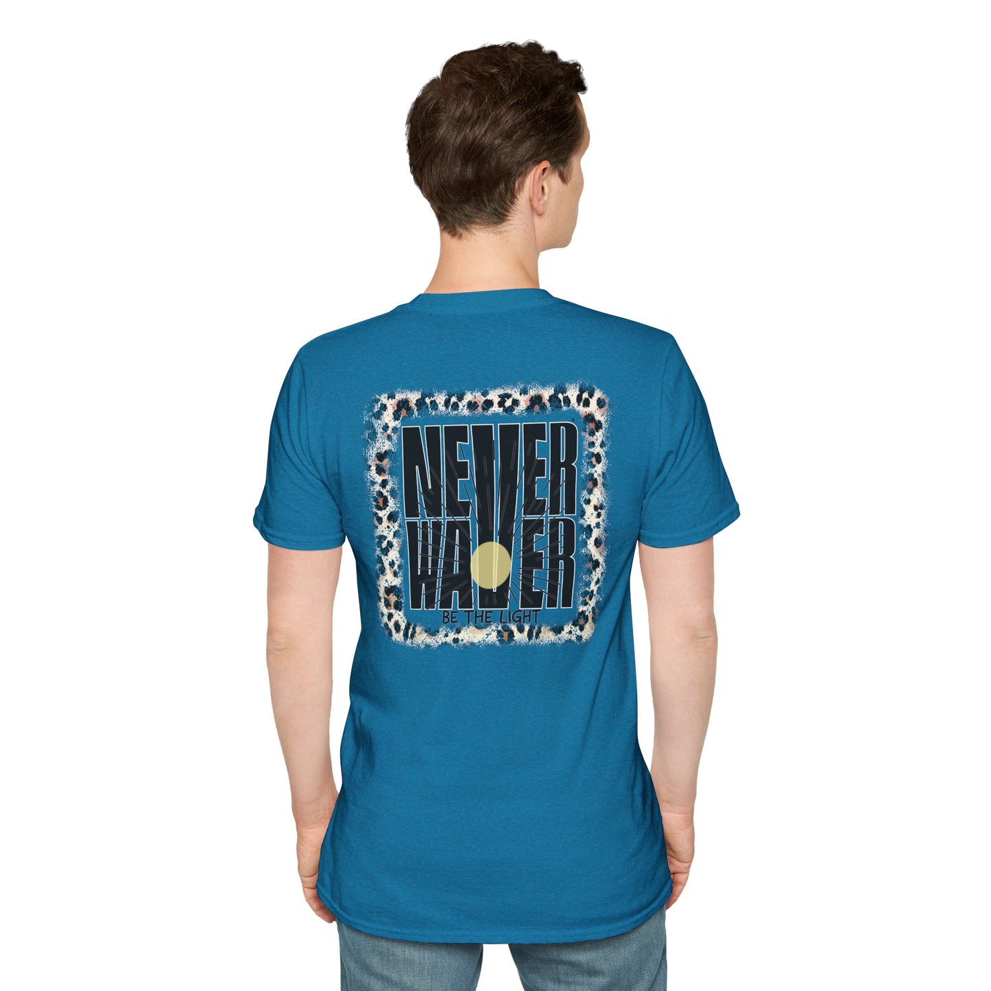 NEVER WAVER Be The Light Unisex Soft style T-Shirt - Never Waver