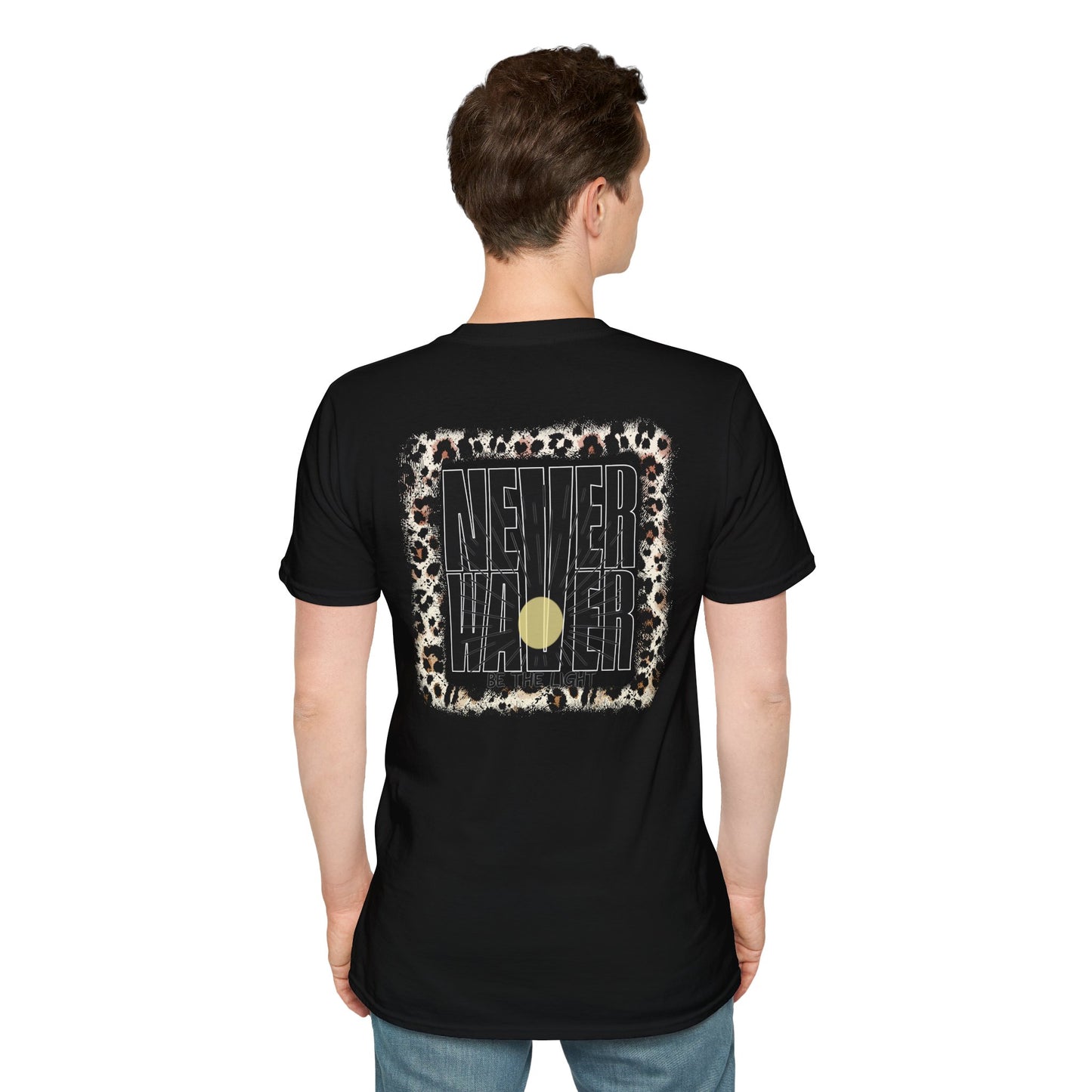 NEVER WAVER Be The Light Unisex Soft style T-Shirt - Never Waver