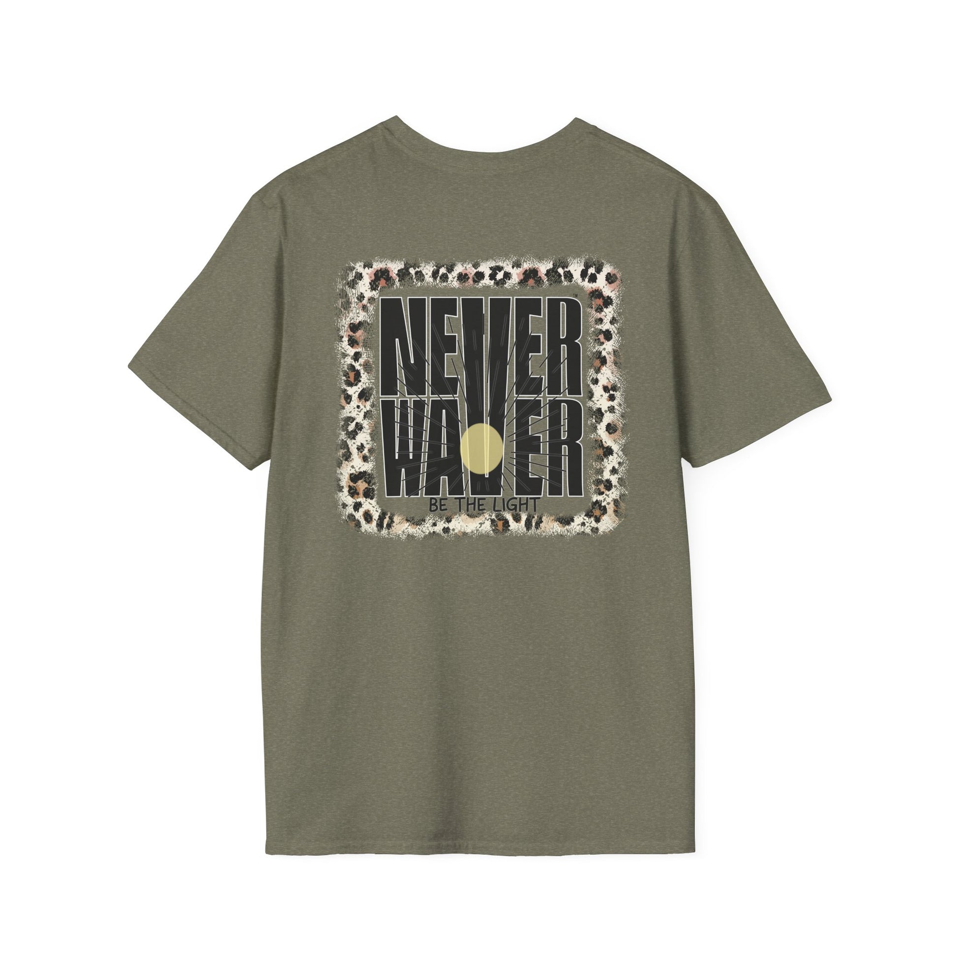 NEVER WAVER Be The Light Unisex Soft style T-Shirt - Never Waver