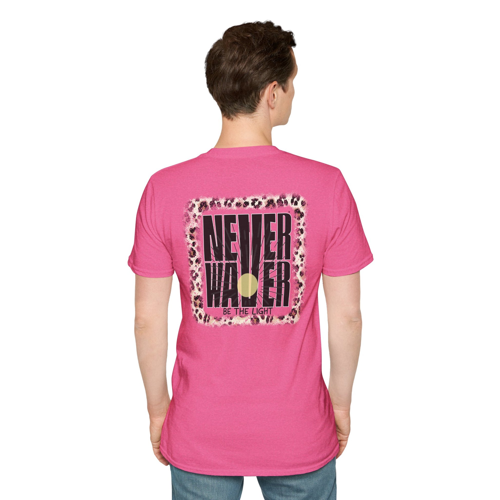 NEVER WAVER Be The Light Unisex Soft style T-Shirt - Never Waver