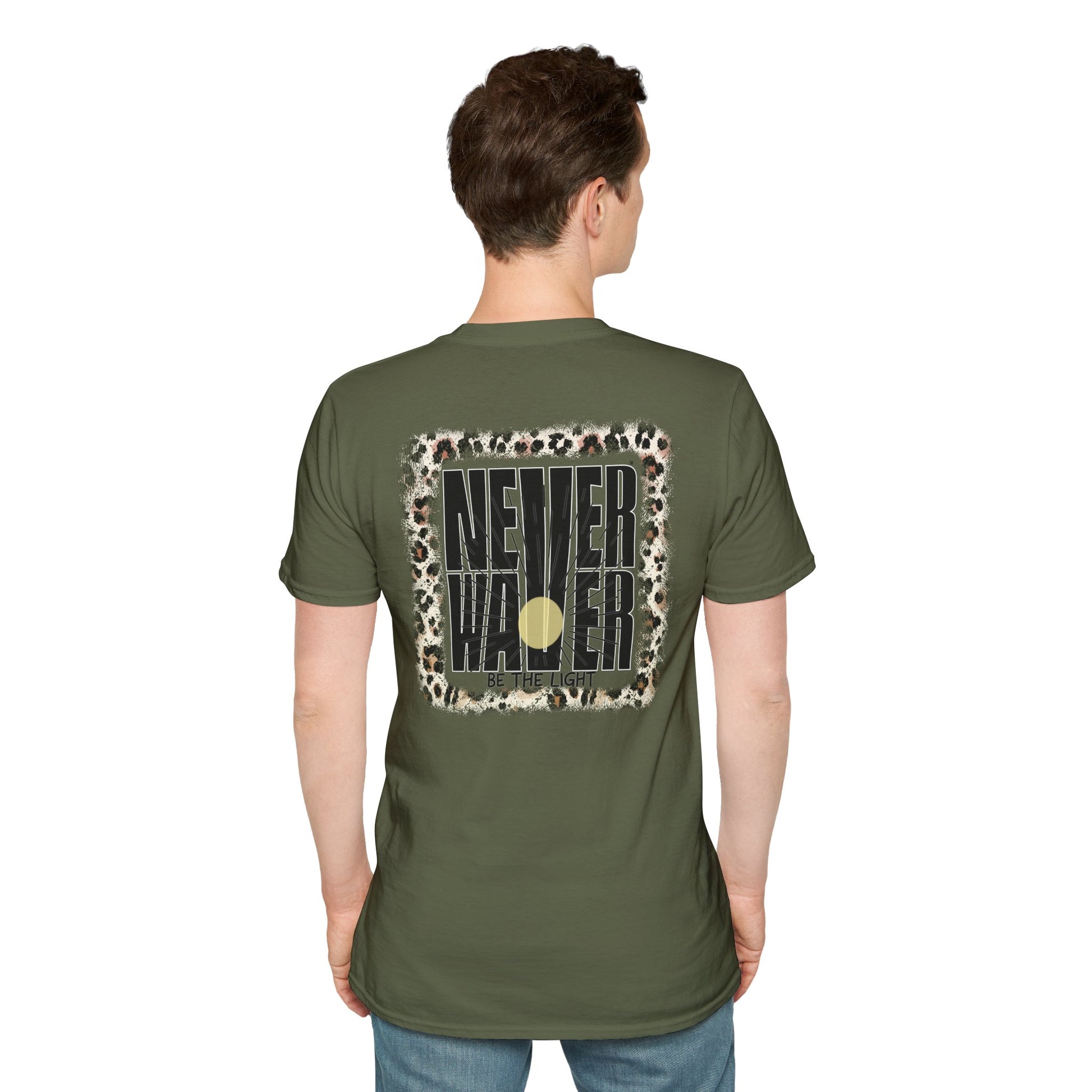 NEVER WAVER Be The Light Unisex Soft style T-Shirt - Never Waver