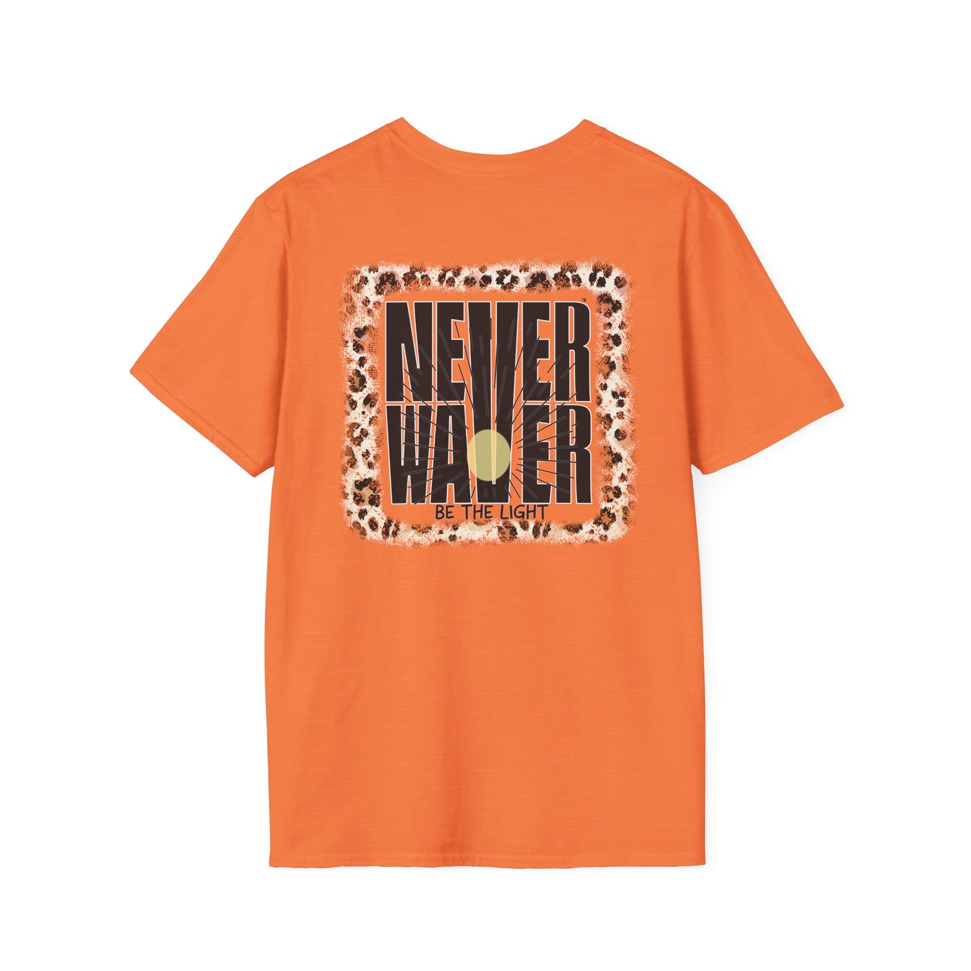 NEVER WAVER Be The Light Unisex Soft style T-Shirt - Never Waver