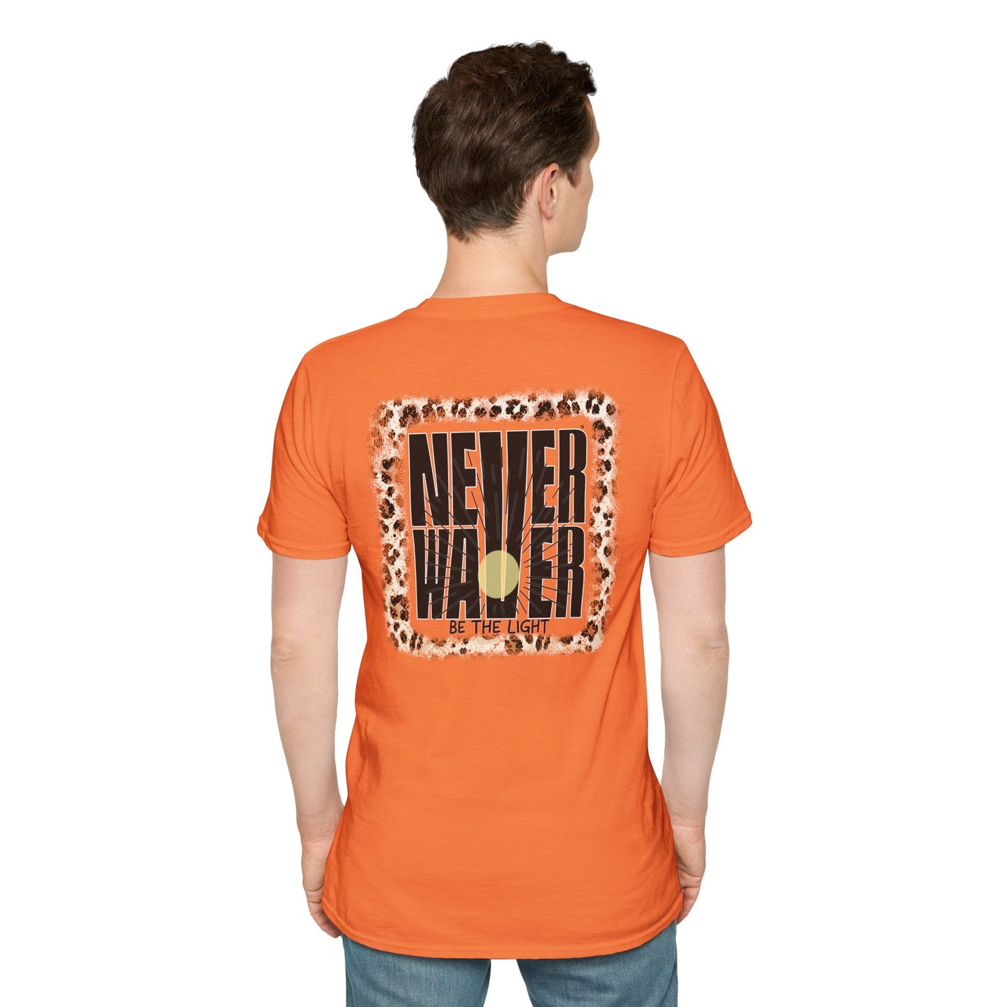 NEVER WAVER Be The Light Unisex Soft style T-Shirt - Never Waver