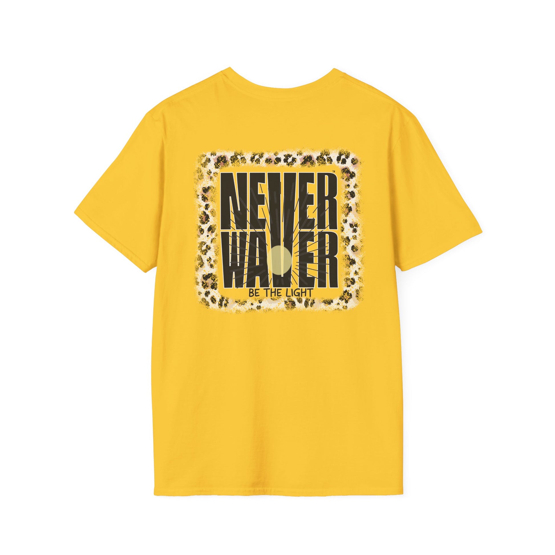 NEVER WAVER Be The Light Unisex Soft style T-Shirt - Never Waver