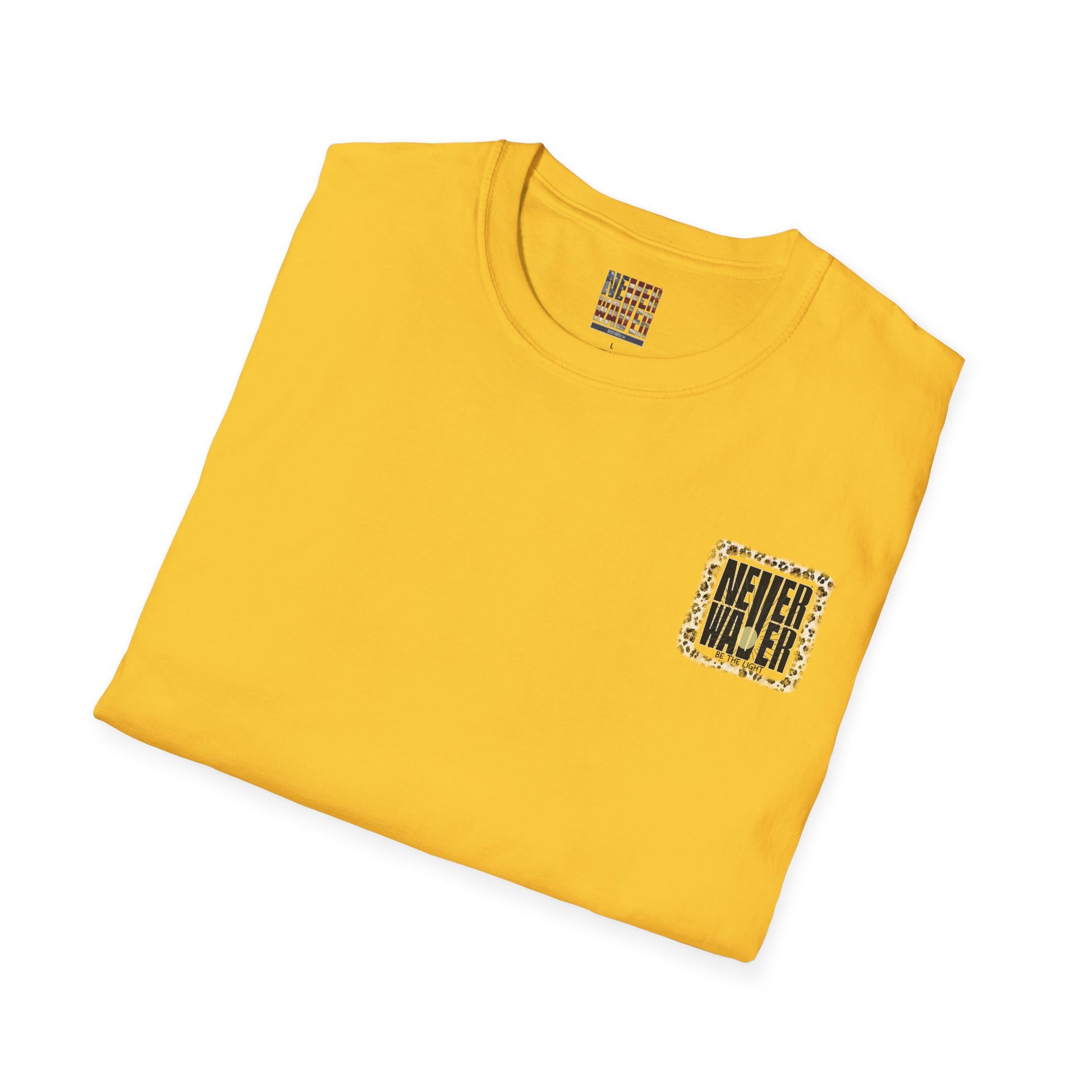 NEVER WAVER Be The Light Unisex Soft style T-Shirt - Never Waver
