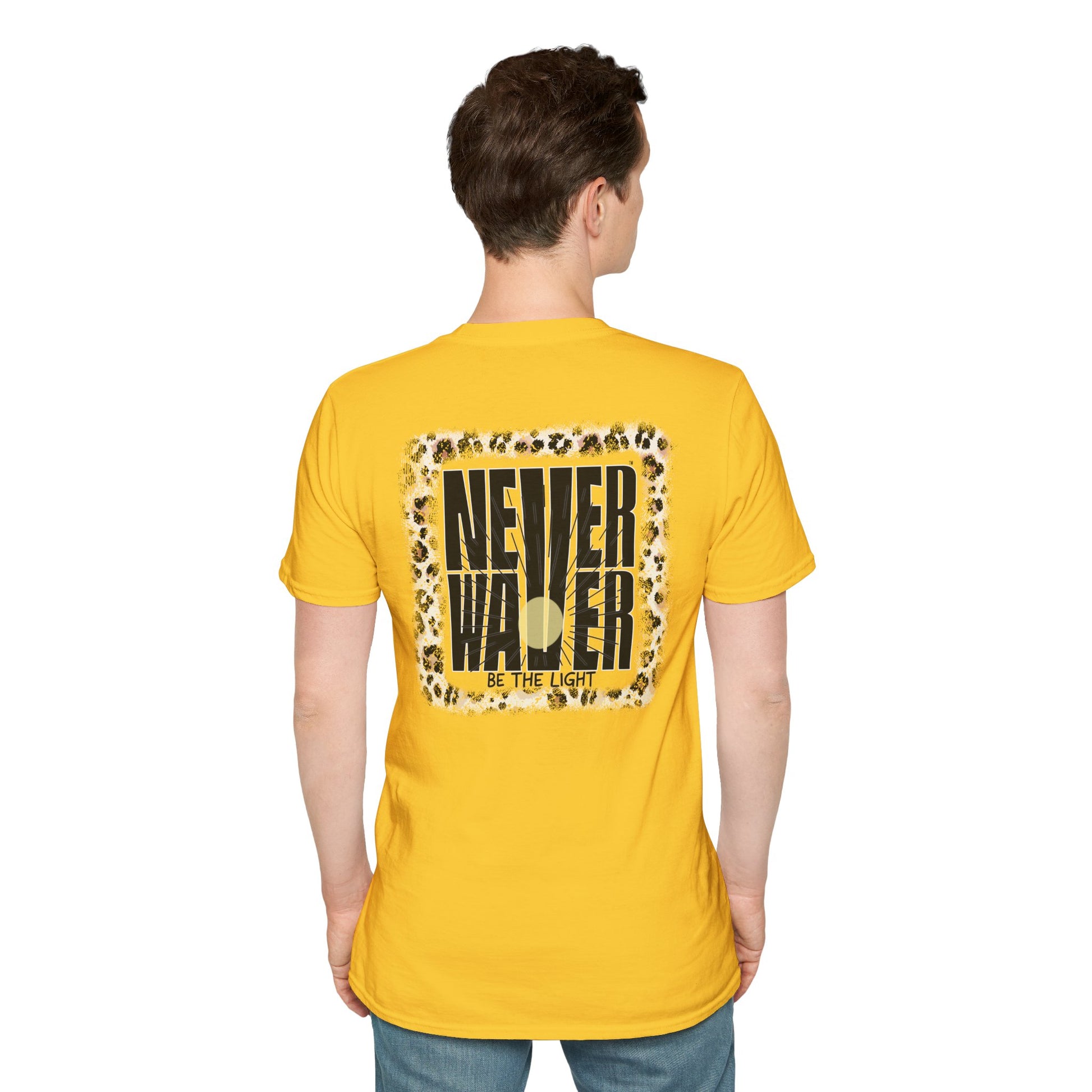 NEVER WAVER Be The Light Unisex Soft style T-Shirt - Never Waver