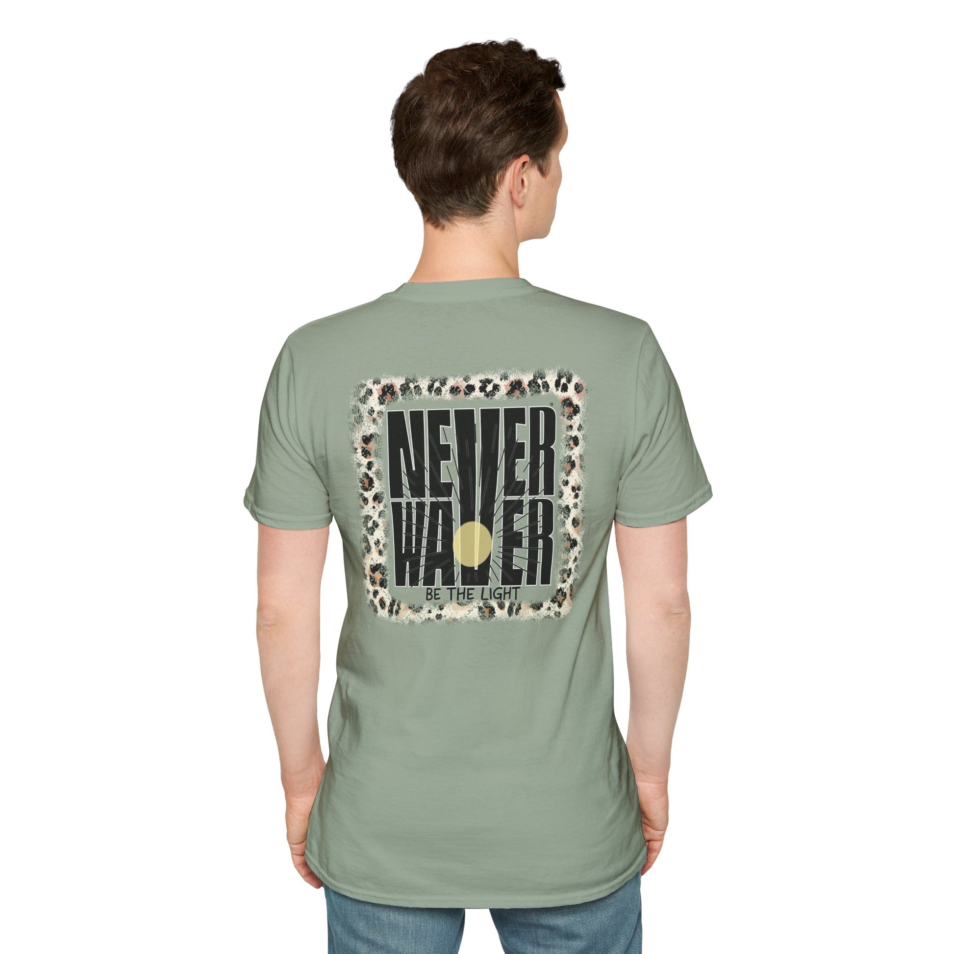 NEVER WAVER Be The Light Unisex Soft style T-Shirt - Never Waver
