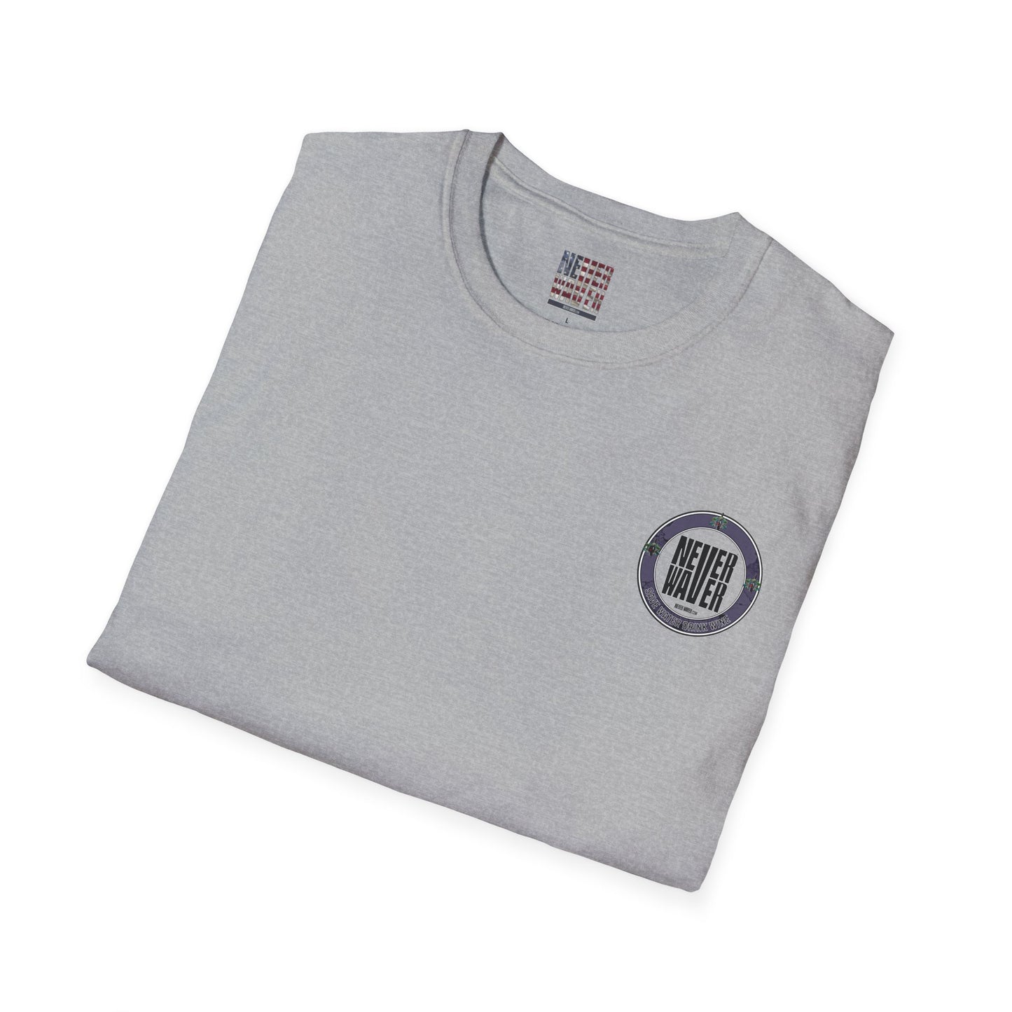 Never Waver Save Water Drink Wine Unisex Soft style T-Shirt - Never Waver