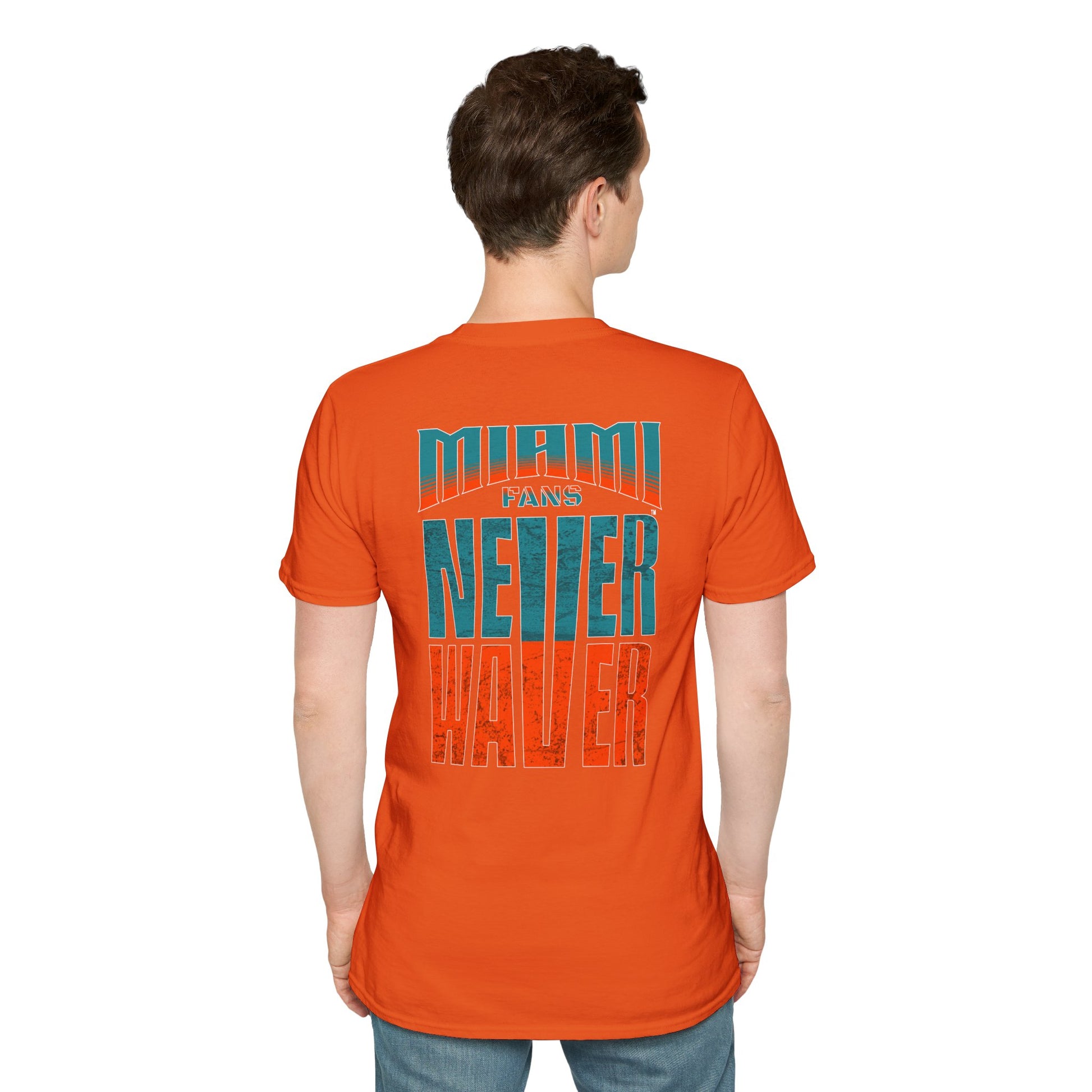 Miami Fans Never Waver Unisex Softstyle T-Shirt - Never Waver