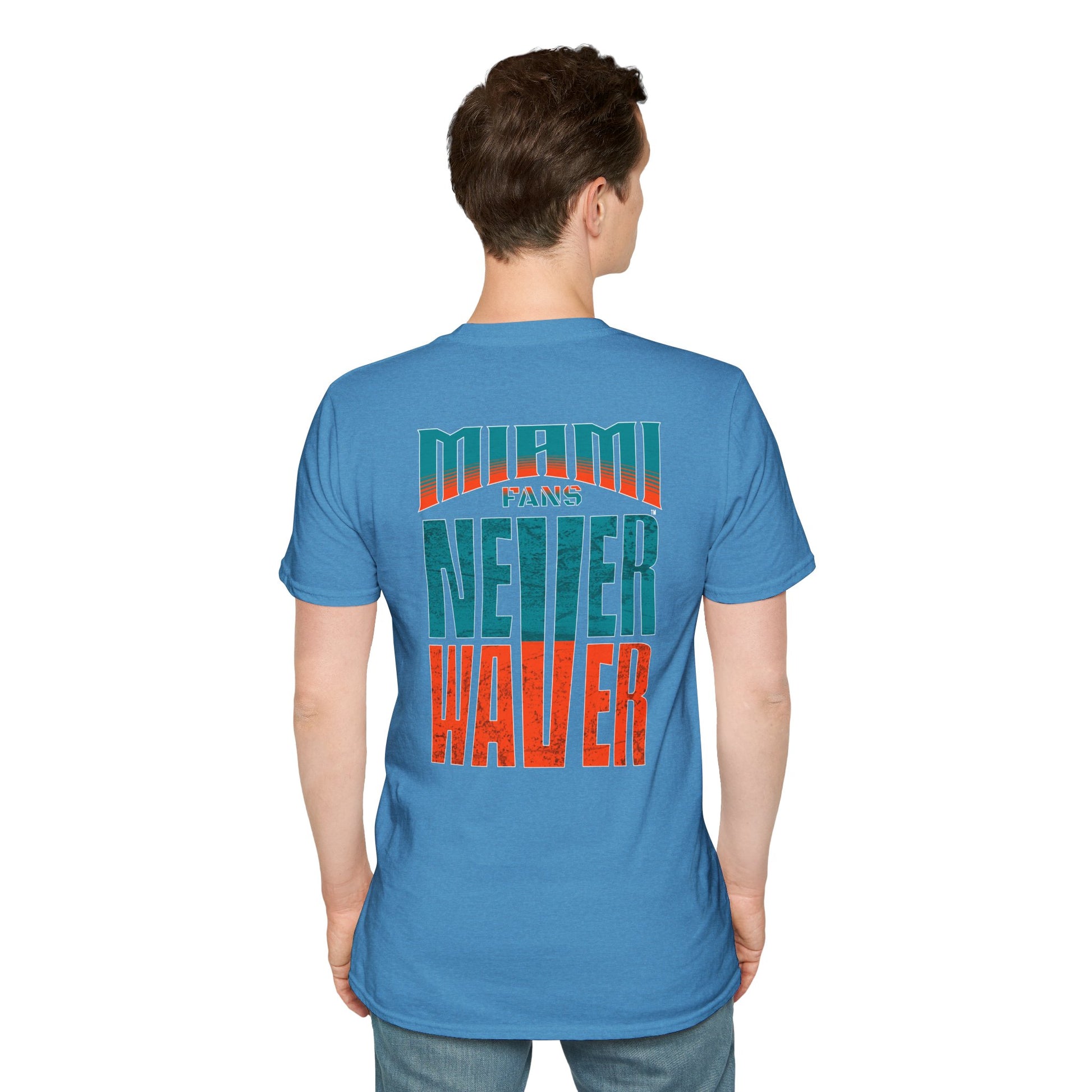 Miami Fans Never Waver Unisex Softstyle T-Shirt - Never Waver