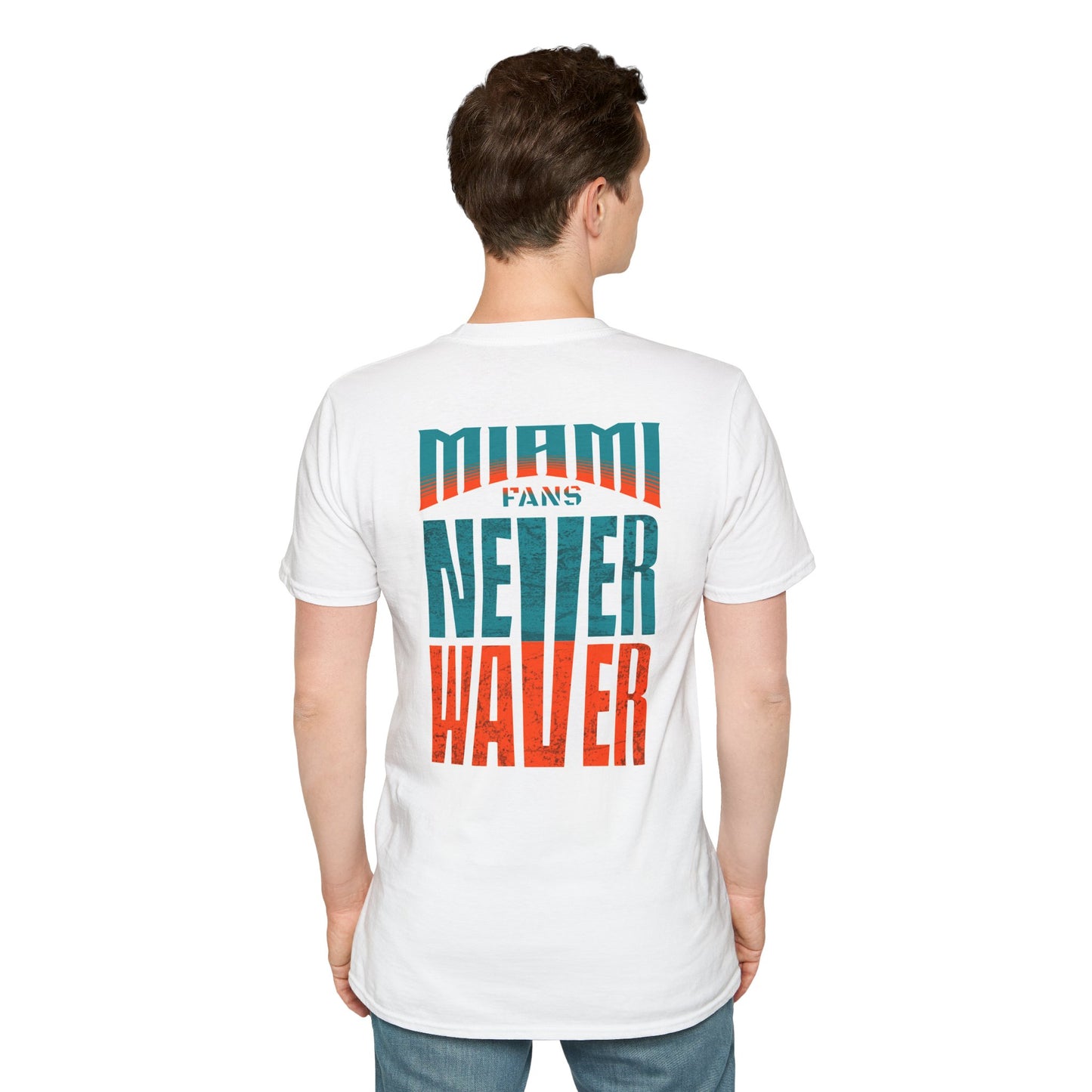 Miami Fans Never Waver Unisex Softstyle T-Shirt - Never Waver