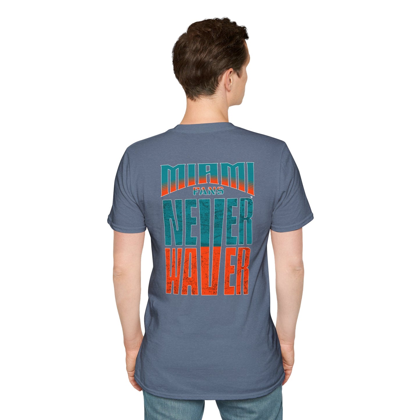 Miami Fans Never Waver Unisex Softstyle T-Shirt - Never Waver