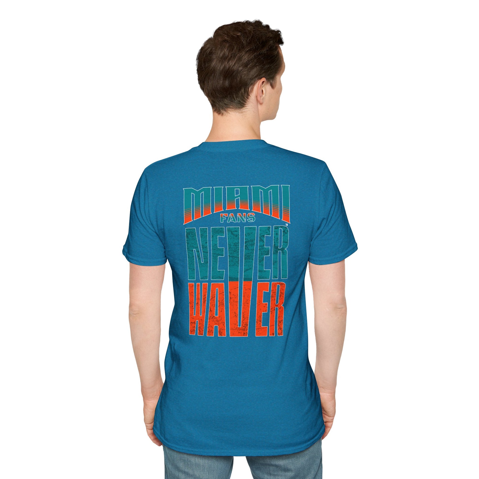 Miami Fans Never Waver Unisex Softstyle T-Shirt - Never Waver