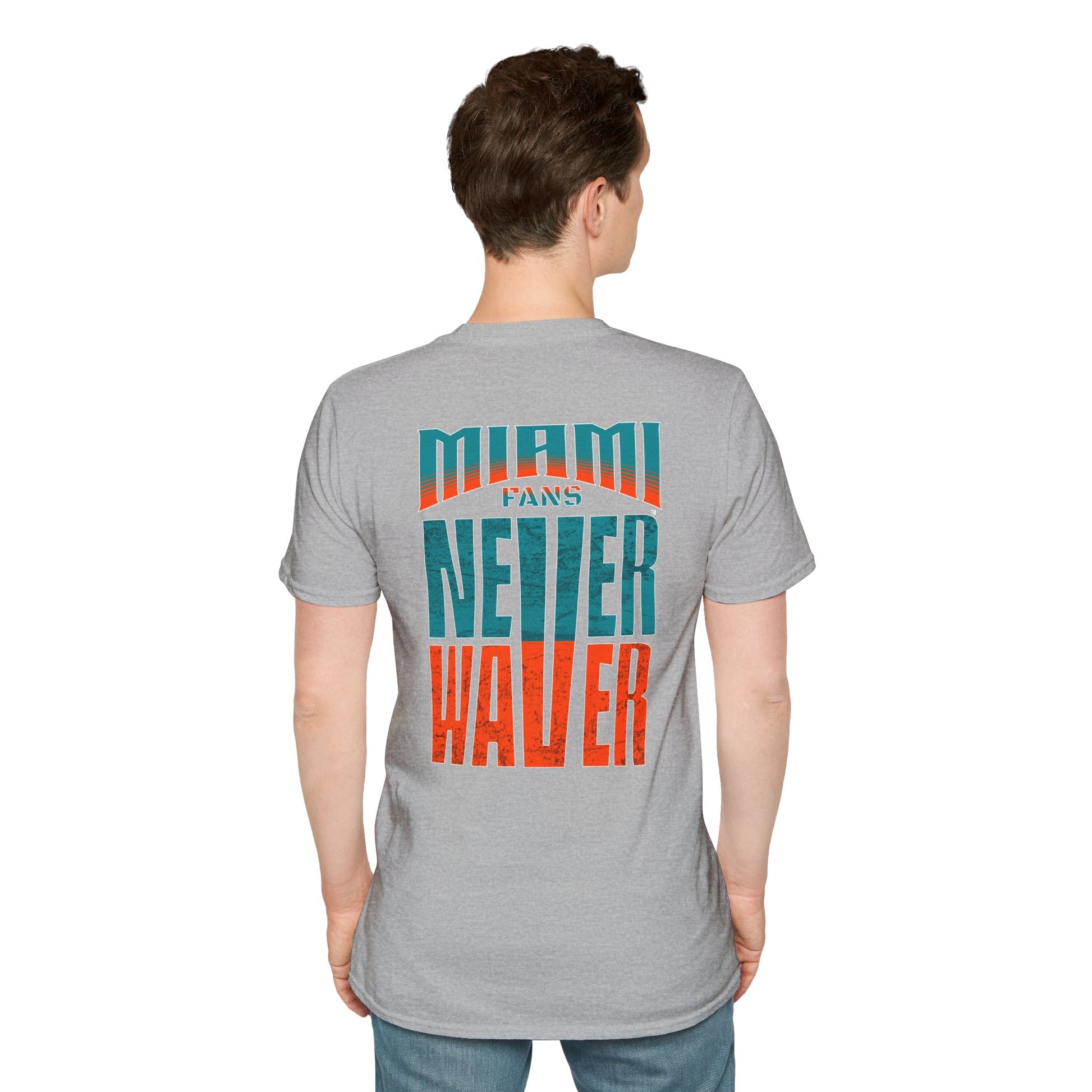 Miami Fans Never Waver Unisex Softstyle T-Shirt - Never Waver