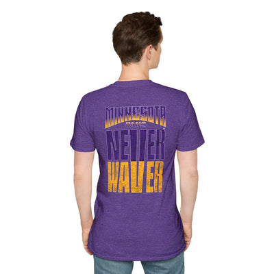 Minnesota Fans Never Waver Unisex Softstyle T-Shirt - Never Waver