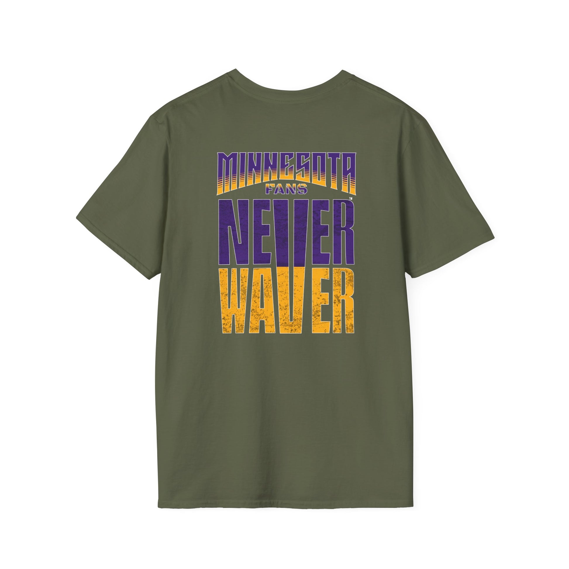Minnesota Fans Never Waver Unisex Softstyle T-Shirt - Never Waver