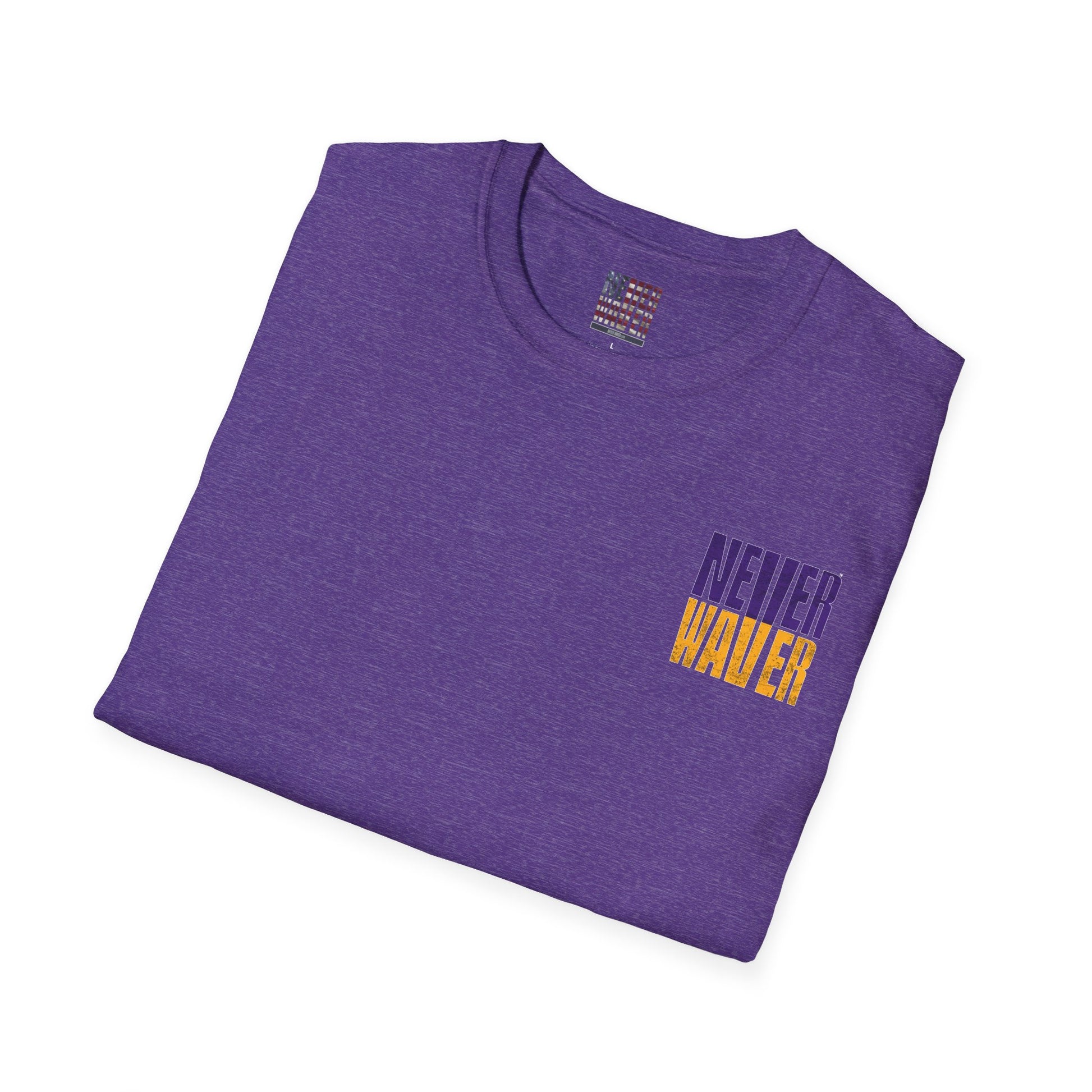 Minnesota Fans Never Waver Unisex Softstyle T-Shirt - Never Waver