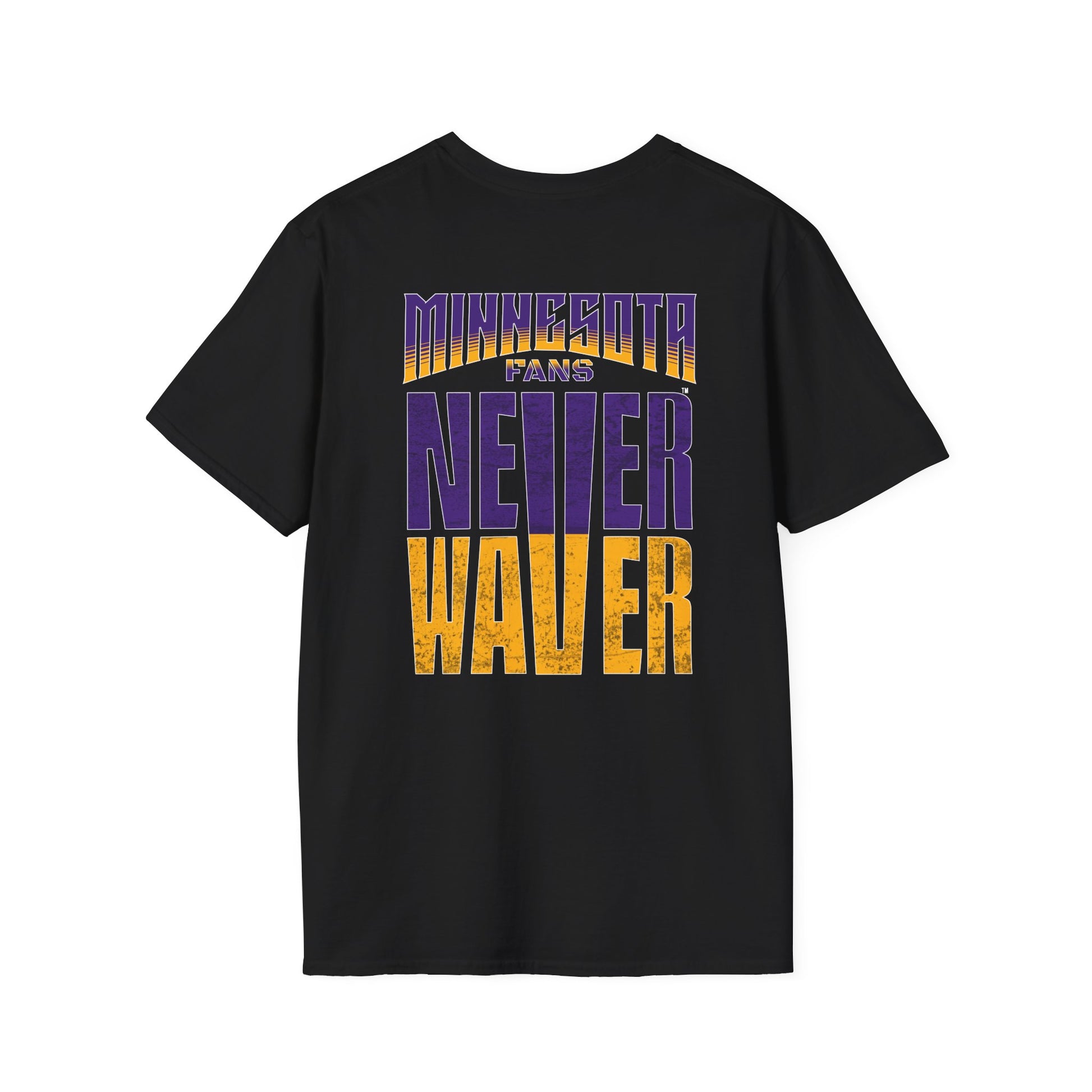 Minnesota Fans Never Waver Unisex Softstyle T-Shirt - Never Waver
