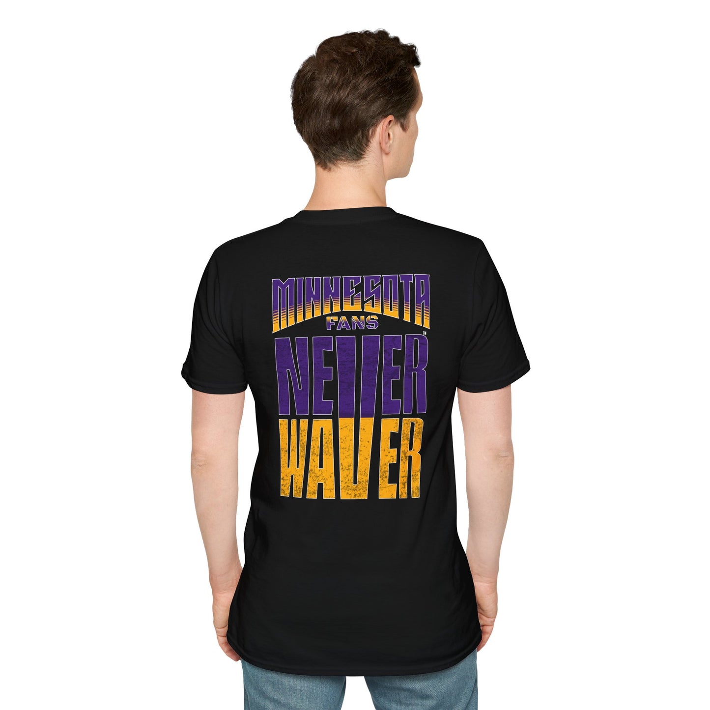 Minnesota Fans Never Waver Unisex Softstyle T-Shirt - Never Waver