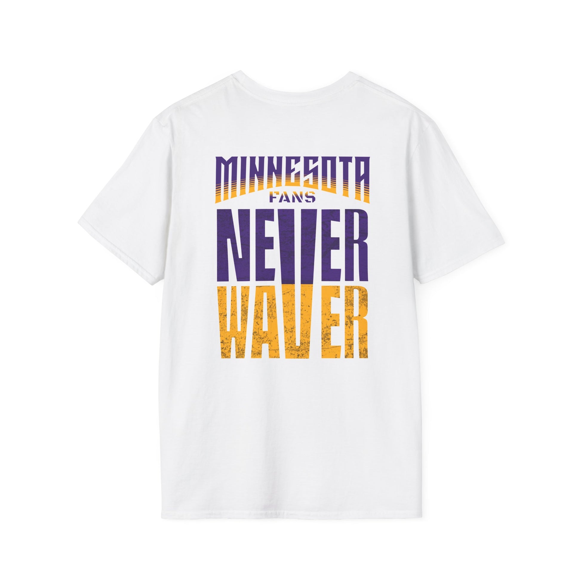 Minnesota Fans Never Waver Unisex Softstyle T-Shirt - Never Waver