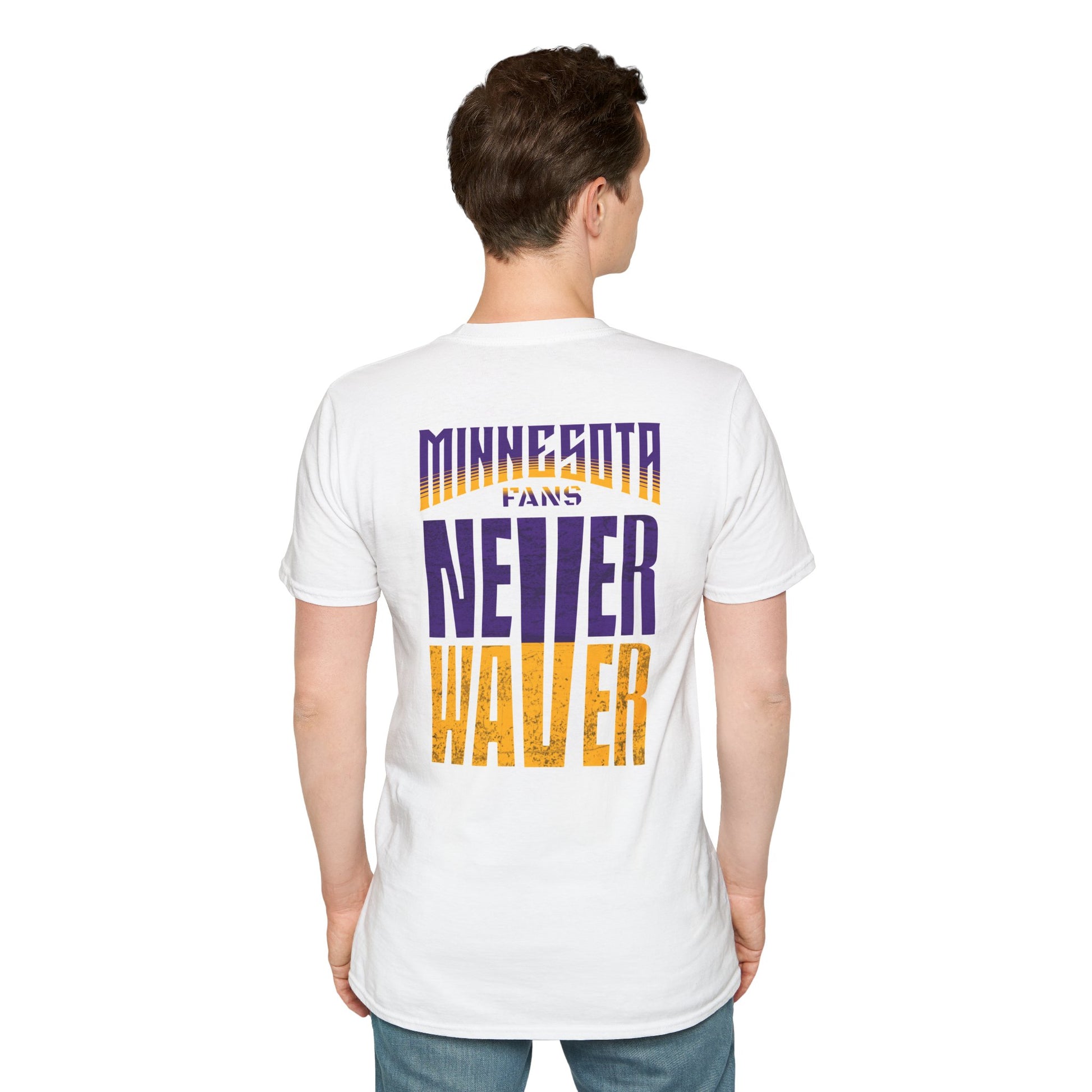 Minnesota Fans Never Waver Unisex Softstyle T-Shirt - Never Waver