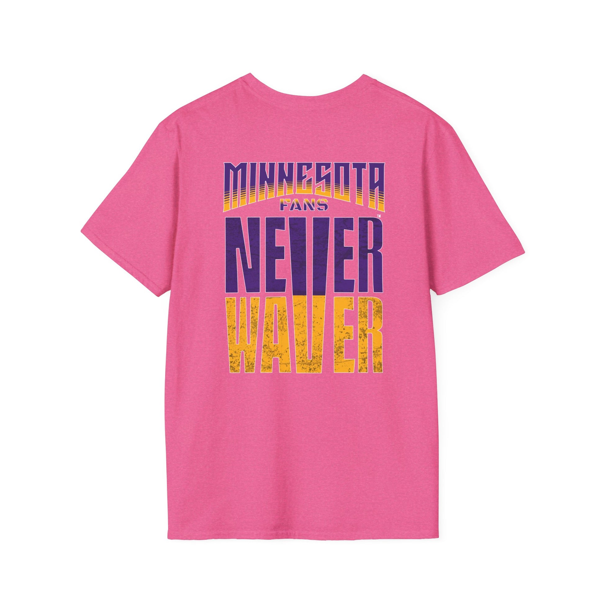 Minnesota Fans Never Waver Unisex Softstyle T-Shirt - Never Waver