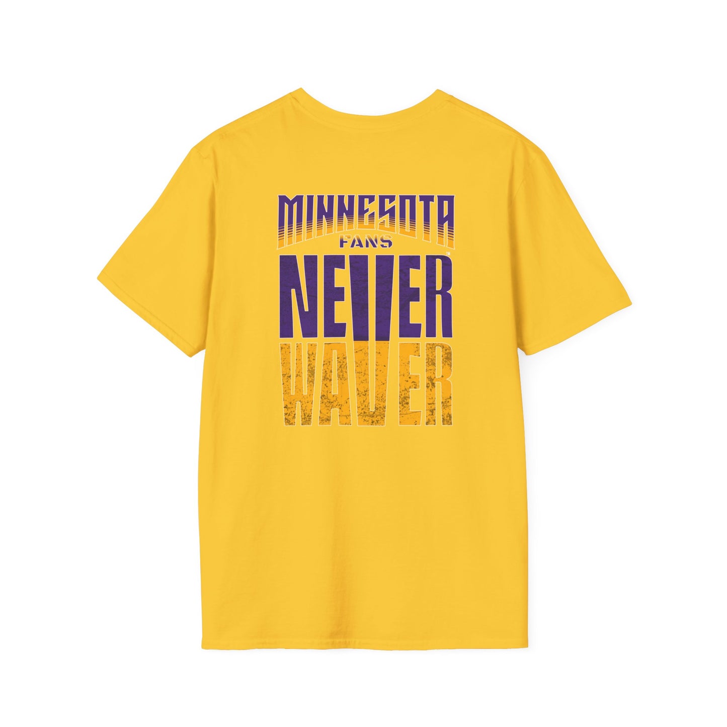 Minnesota Fans Never Waver Unisex Softstyle T-Shirt - Never Waver