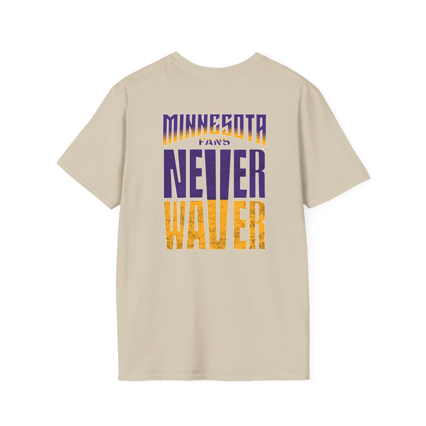 Minnesota Fans Never Waver Unisex Softstyle T-Shirt - Never Waver