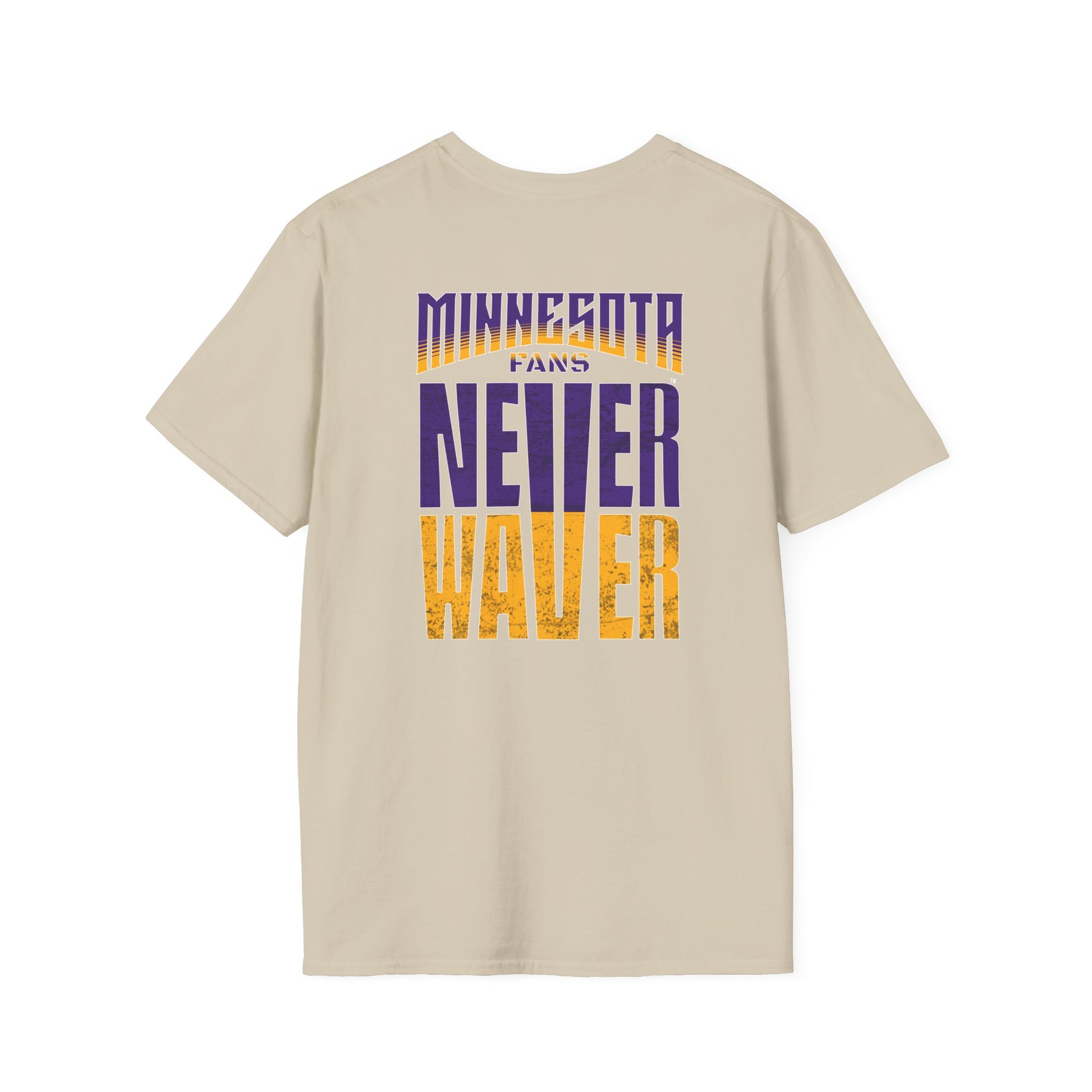Minnesota Fans Never Waver Unisex Softstyle T-Shirt - Never Waver