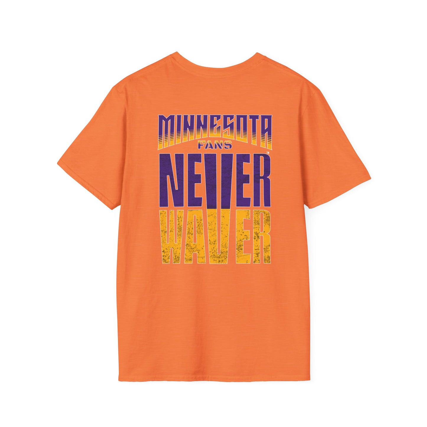 Minnesota Fans Never Waver Unisex Softstyle T-Shirt - Never Waver