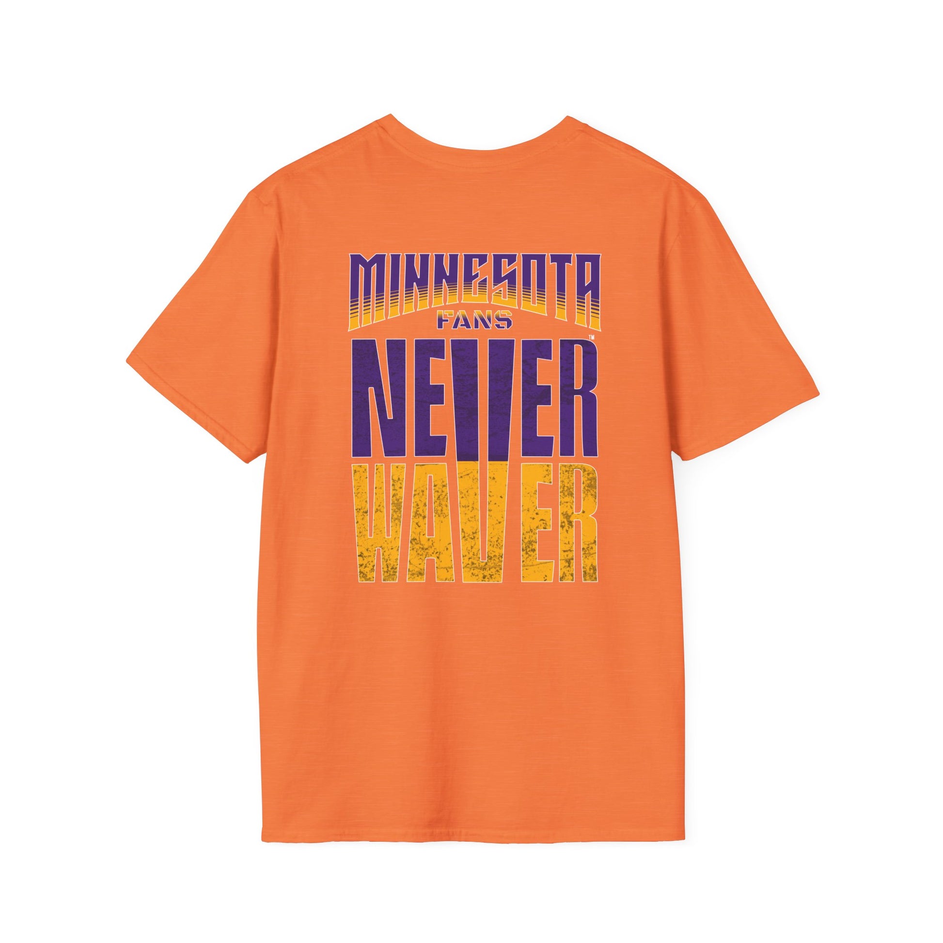 Minnesota Fans Never Waver Unisex Softstyle T-Shirt - Never Waver