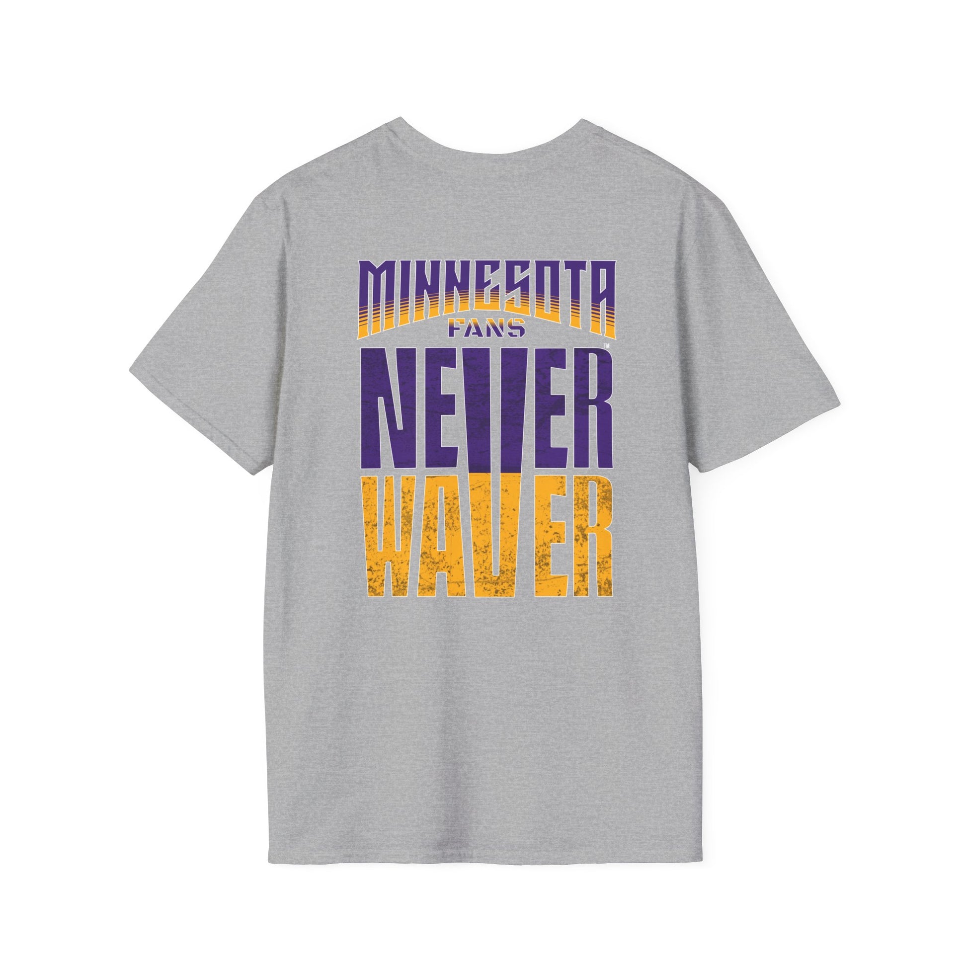 Minnesota Fans Never Waver Unisex Softstyle T-Shirt - Never Waver