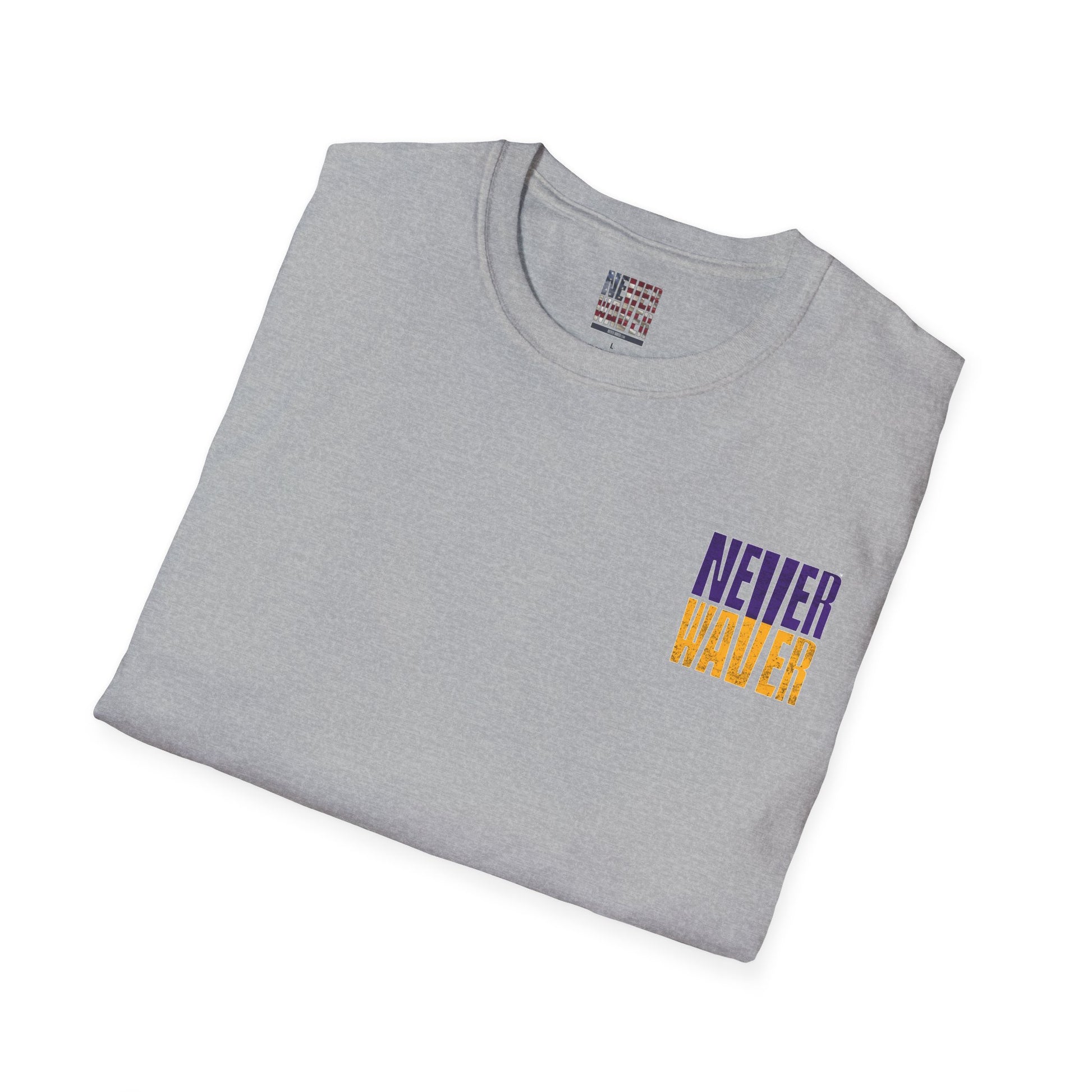 Minnesota Fans Never Waver Unisex Softstyle T-Shirt - Never Waver