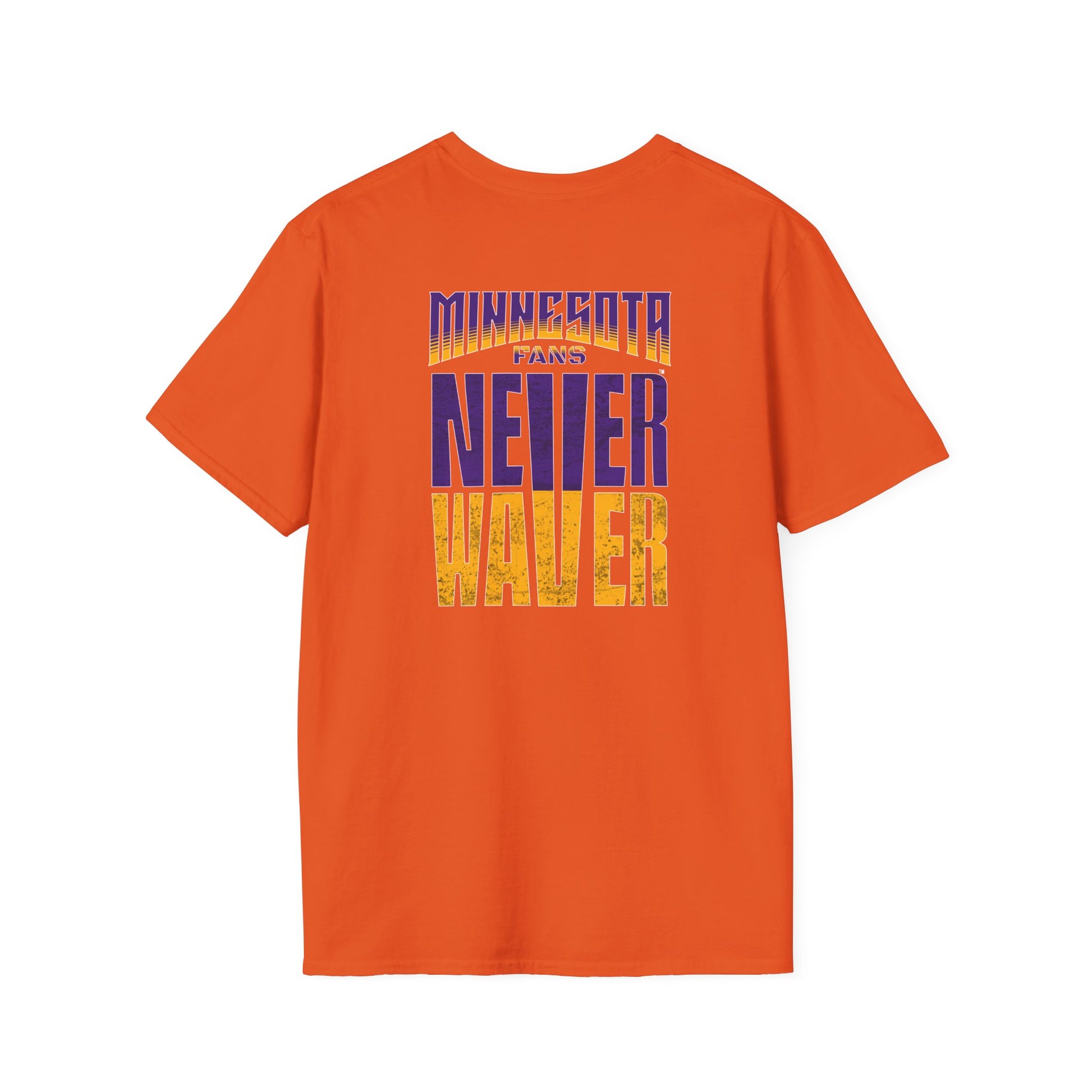 Minnesota Fans Never Waver Unisex Softstyle T-Shirt - Never Waver
