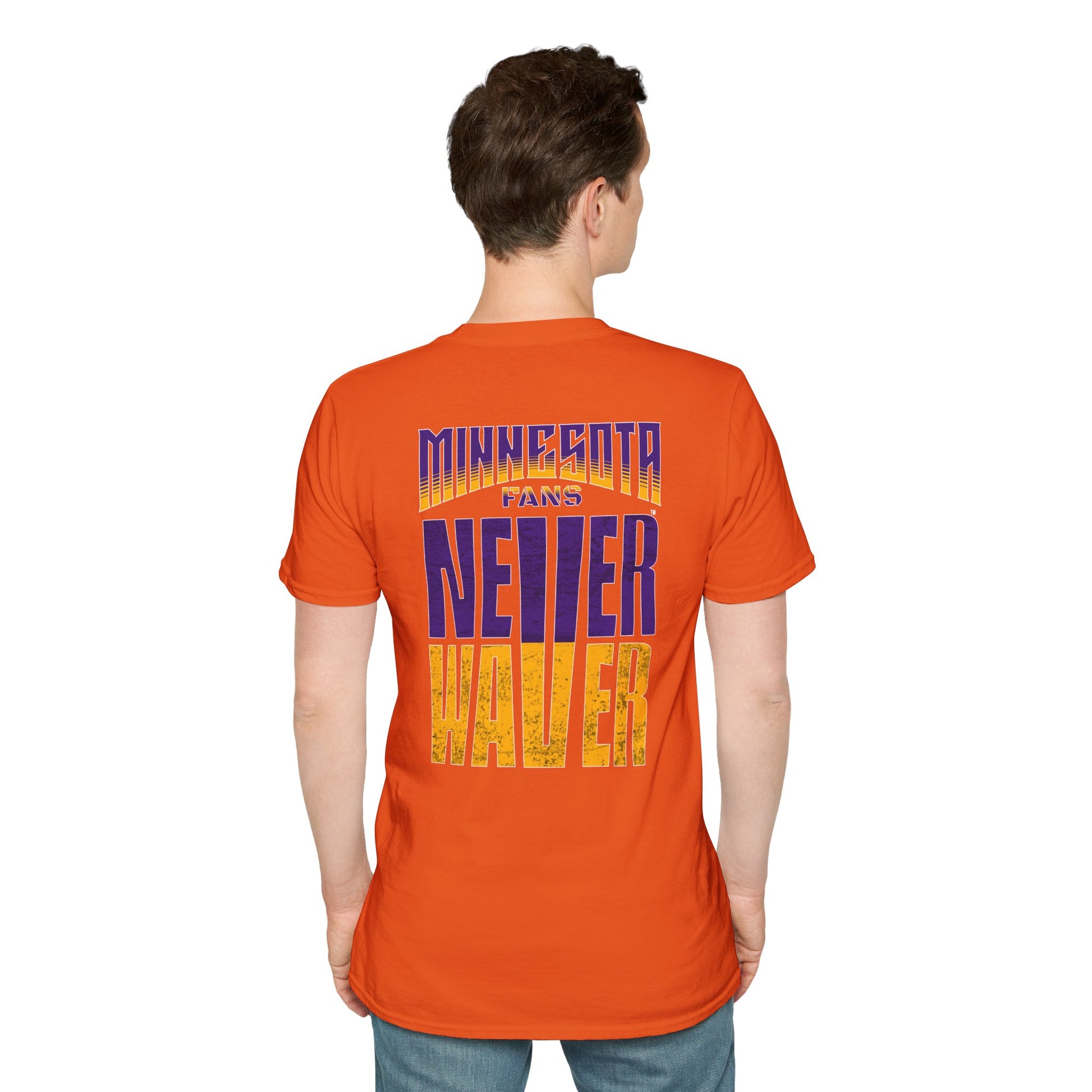 Minnesota Fans Never Waver Unisex Softstyle T-Shirt - Never Waver