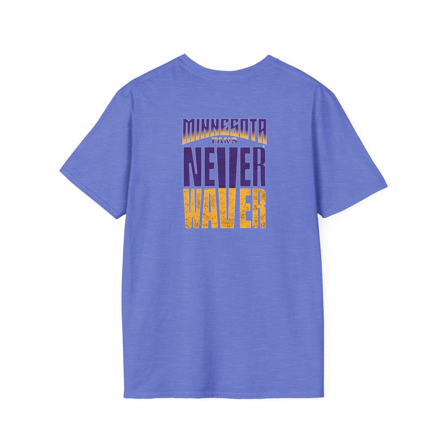 Minnesota Fans Never Waver Unisex Softstyle T-Shirt - Never Waver