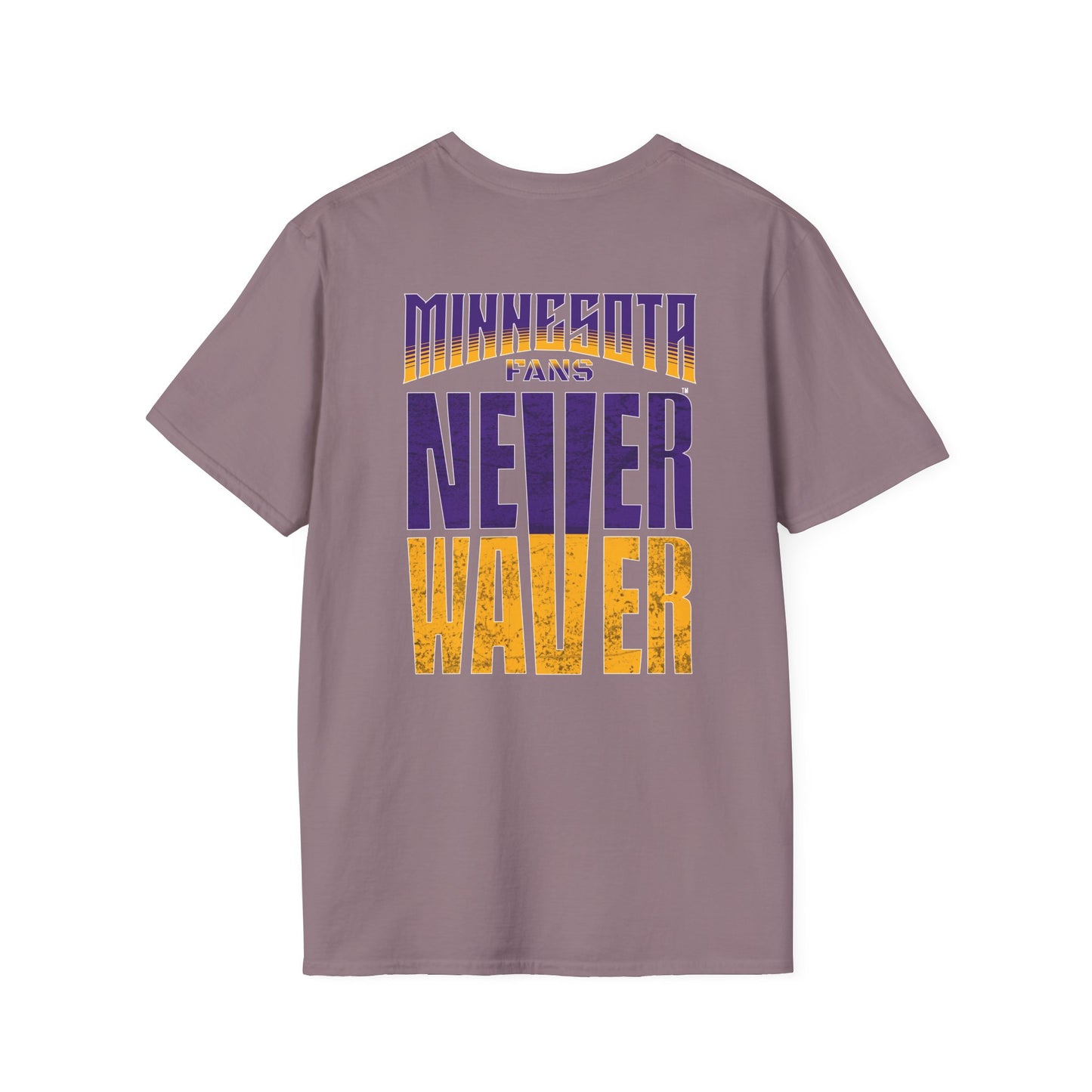 Minnesota Fans Never Waver Unisex Softstyle T-Shirt - Never Waver