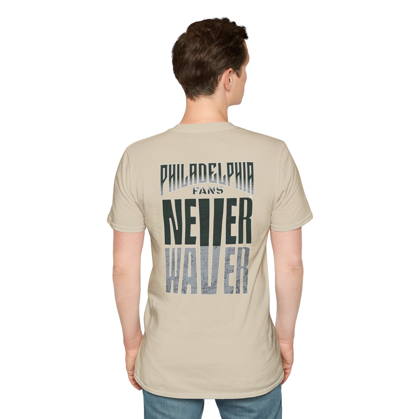 Philadelphia Fans Never Waver Unisex Softstyle T-Shirt - Never Waver