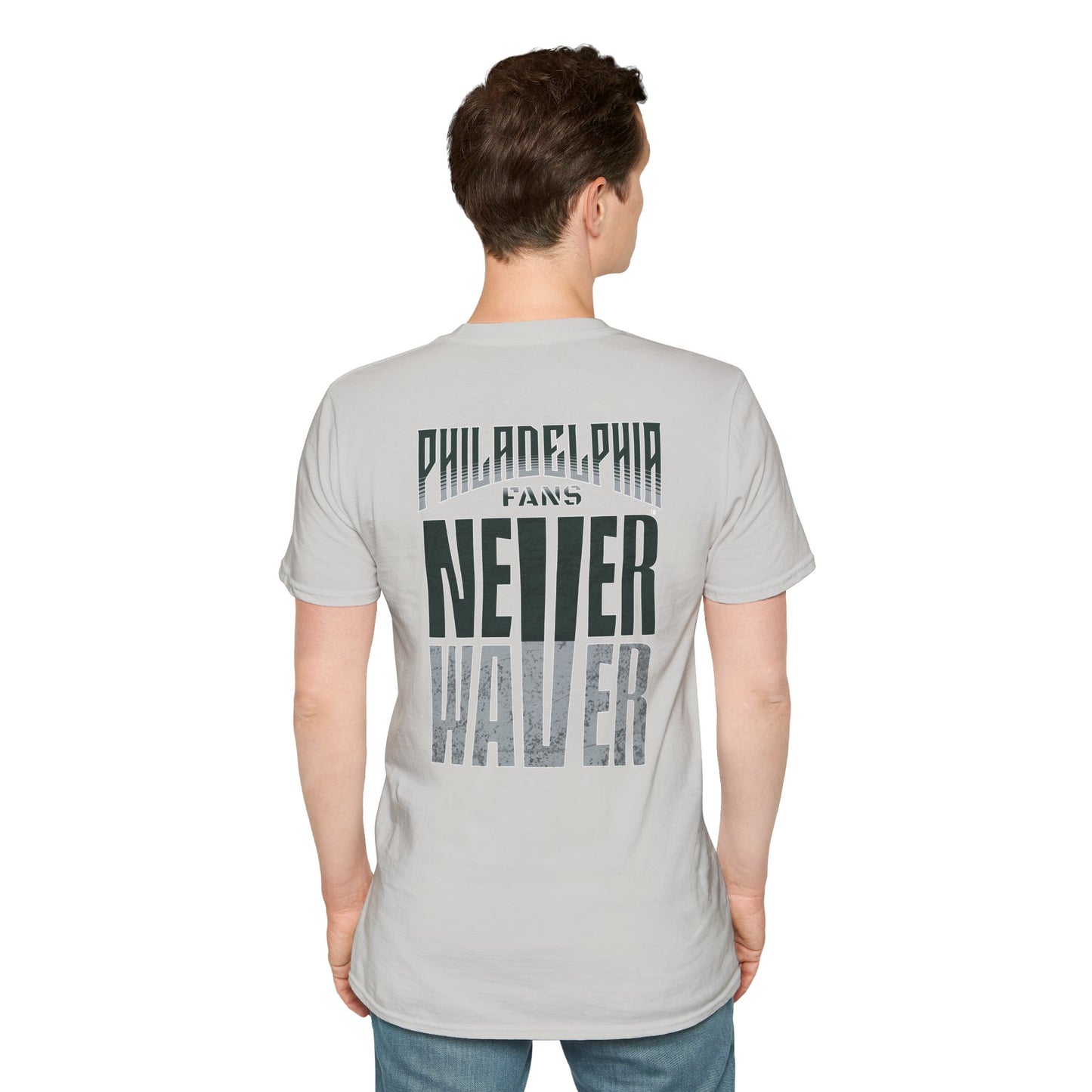 Philadelphia Fans Never Waver Unisex Softstyle T-Shirt - Never Waver