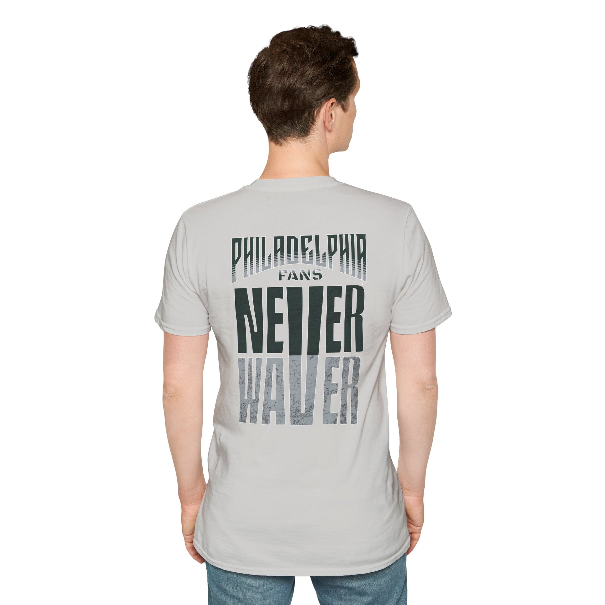 Philadelphia Fans Never Waver Unisex Softstyle T-Shirt - Never Waver