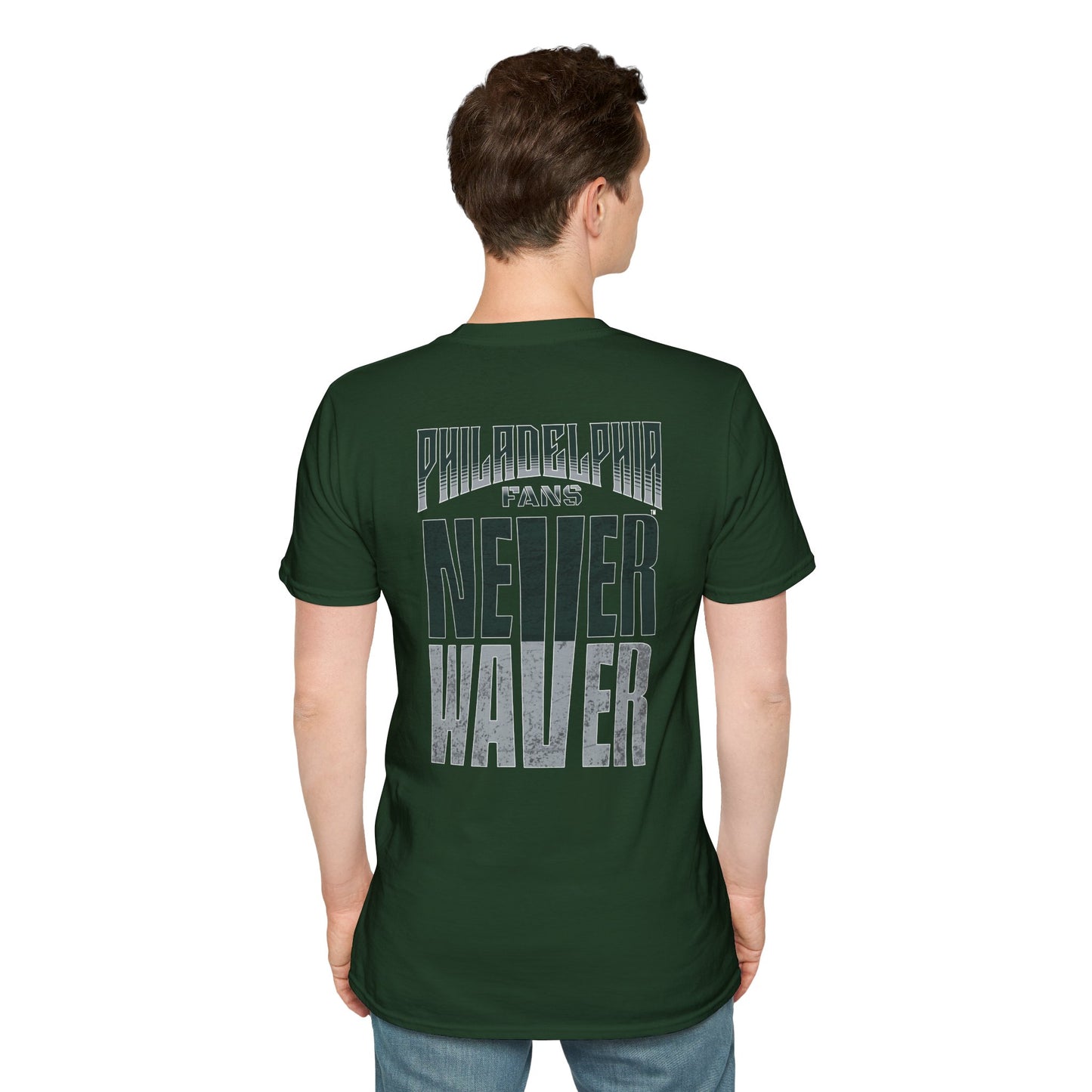 Philadelphia Fans Never Waver Unisex Softstyle T-Shirt - Never Waver