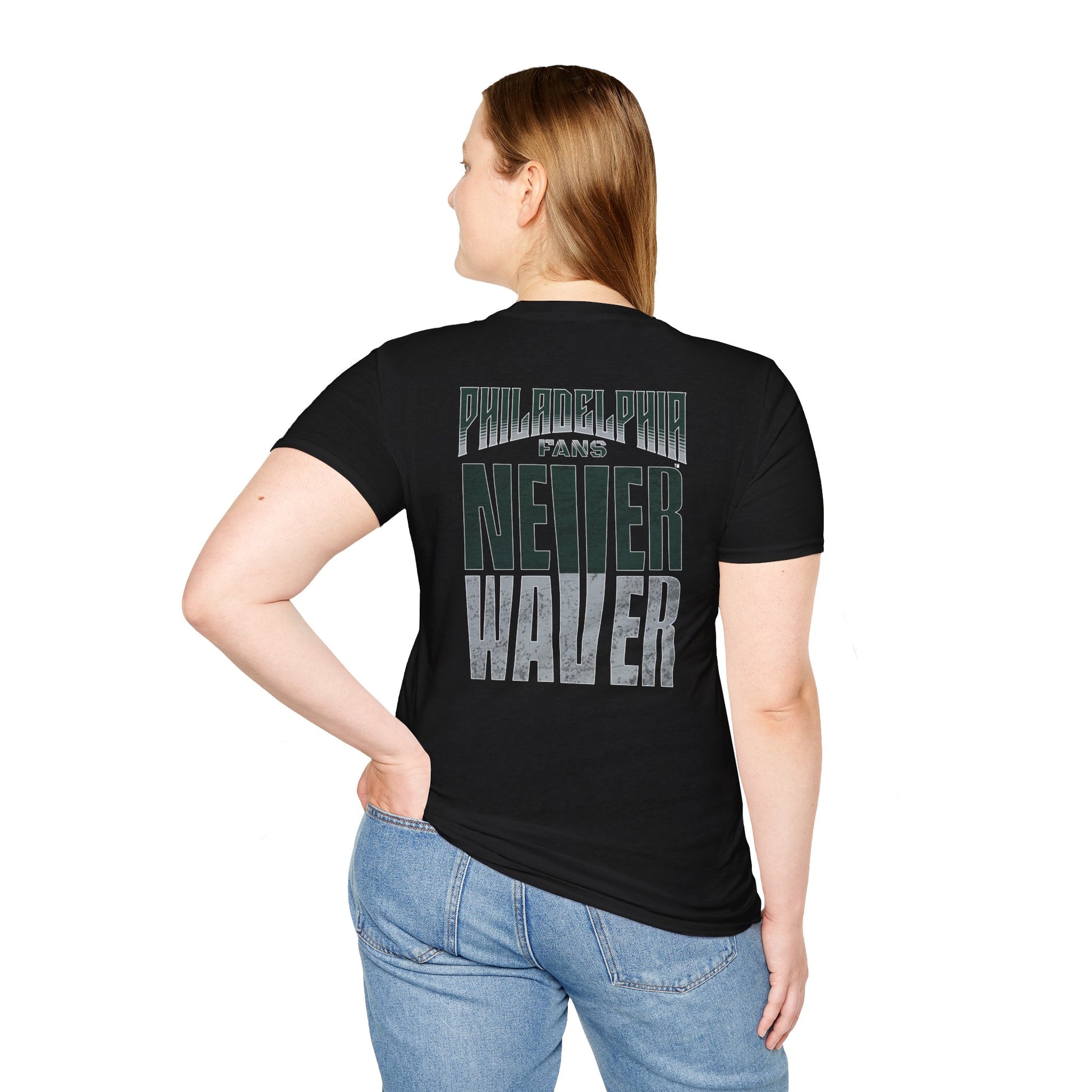 Philadelphia Fans Never Waver Unisex Softstyle T-Shirt - Never Waver