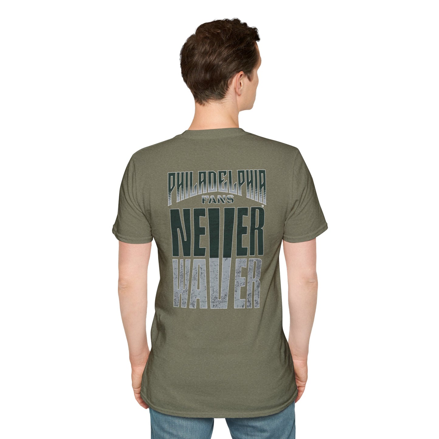 Philadelphia Fans Never Waver Unisex Softstyle T-Shirt - Never Waver
