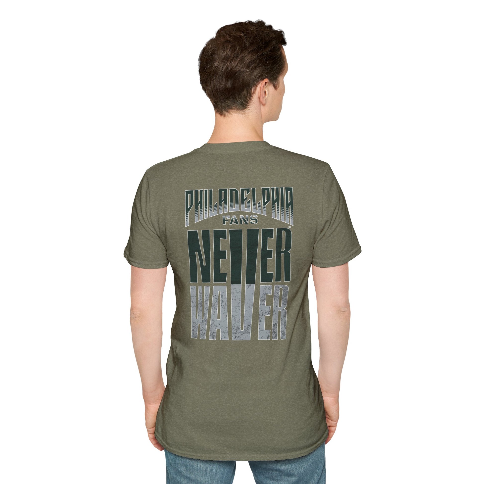 Philadelphia Fans Never Waver Unisex Softstyle T-Shirt - Never Waver