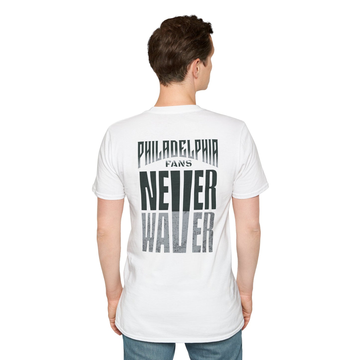 Philadelphia Fans Never Waver Unisex Softstyle T-Shirt - Never Waver