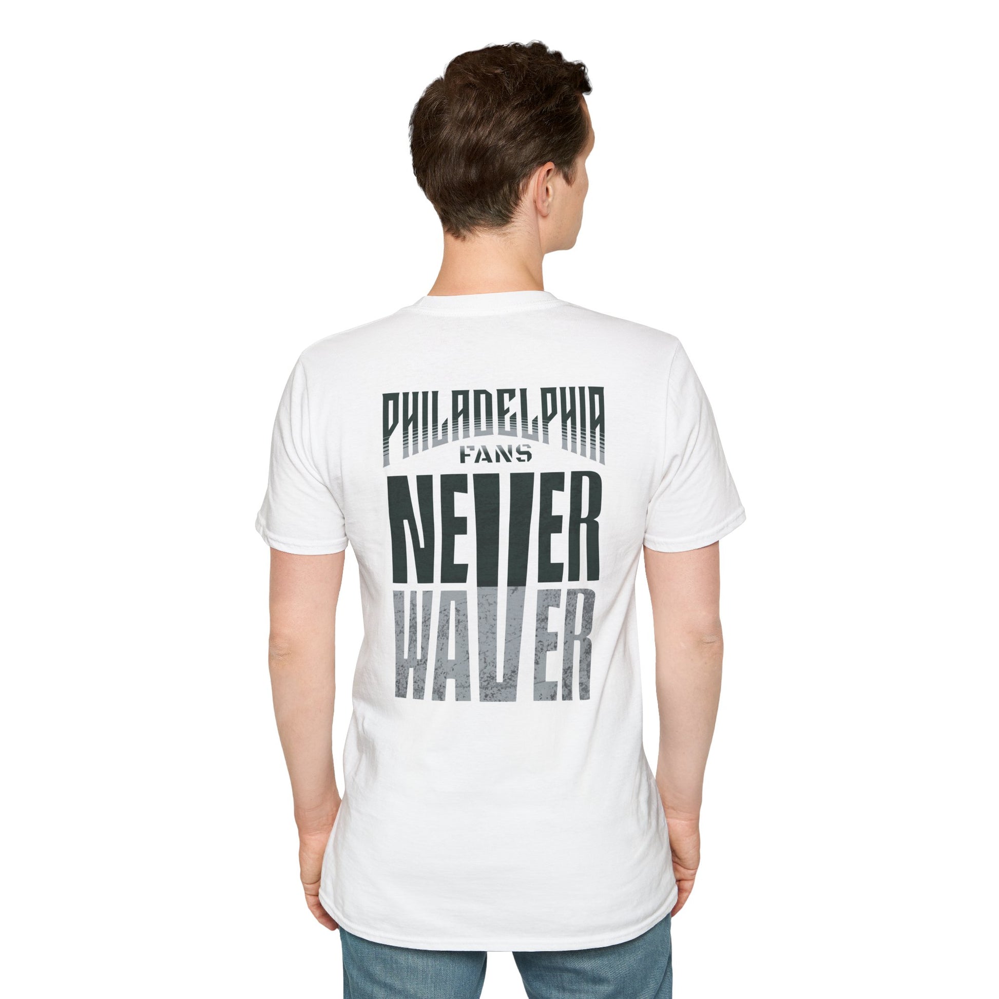 Philadelphia Fans Never Waver Unisex Softstyle T-Shirt - Never Waver