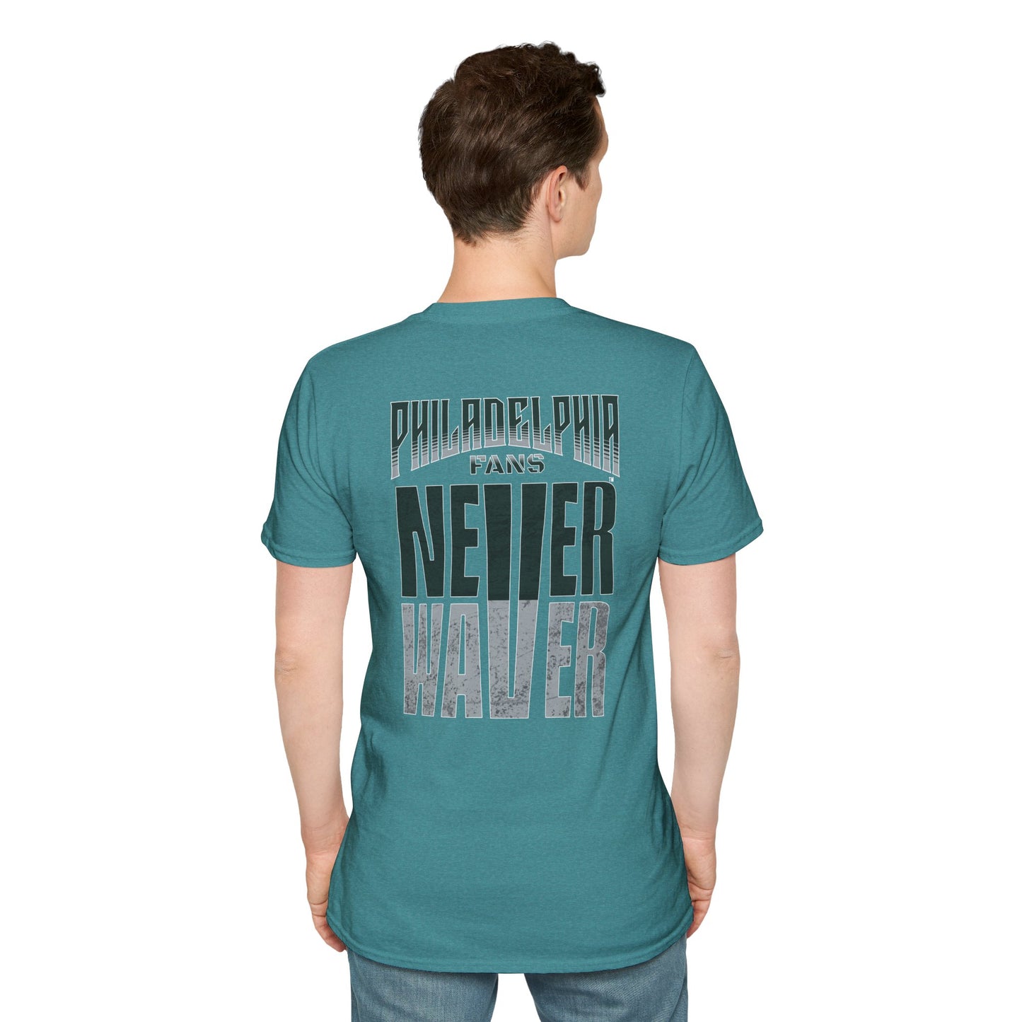 Philadelphia Fans Never Waver Unisex Softstyle T-Shirt - Never Waver
