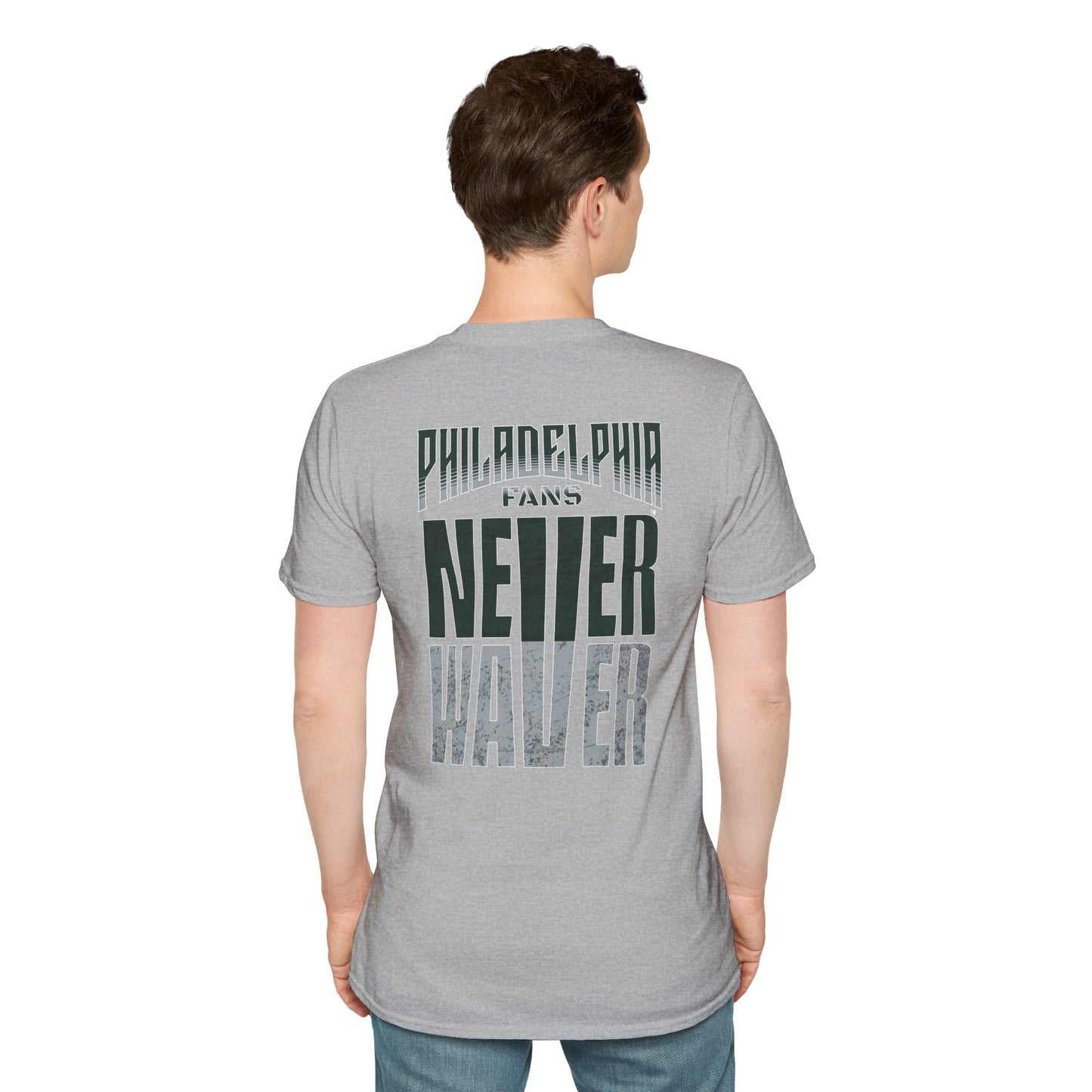 Philadelphia Fans Never Waver Unisex Softstyle T-Shirt - Never Waver